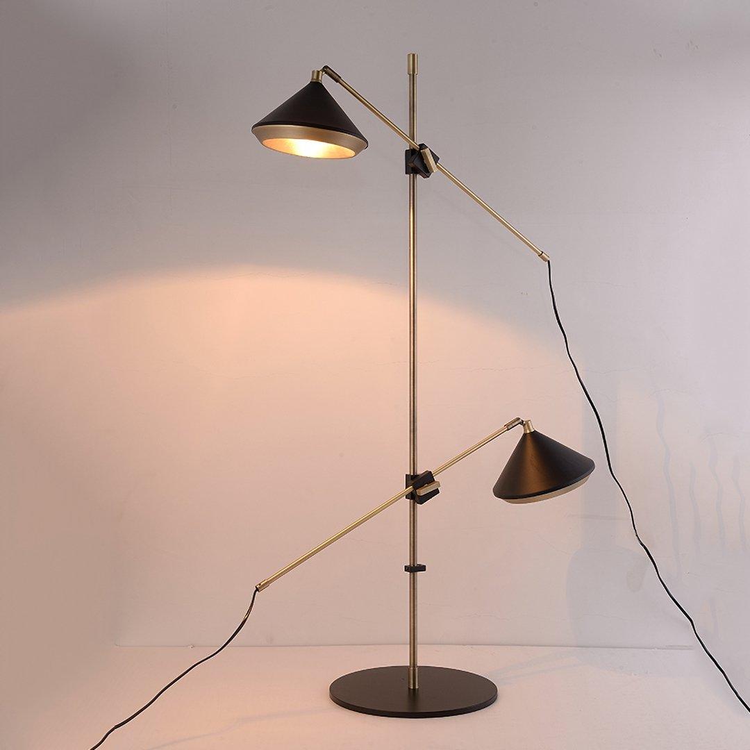 Mylirir Art Deco Brass Floor Lamp-Neutral Decor