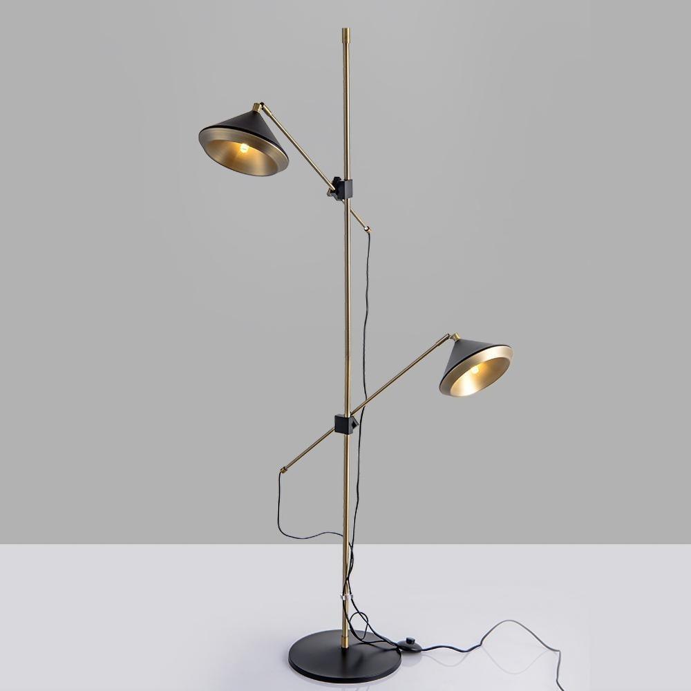 Mylirir Art Deco Brass Floor Lamp-Neutral Decor