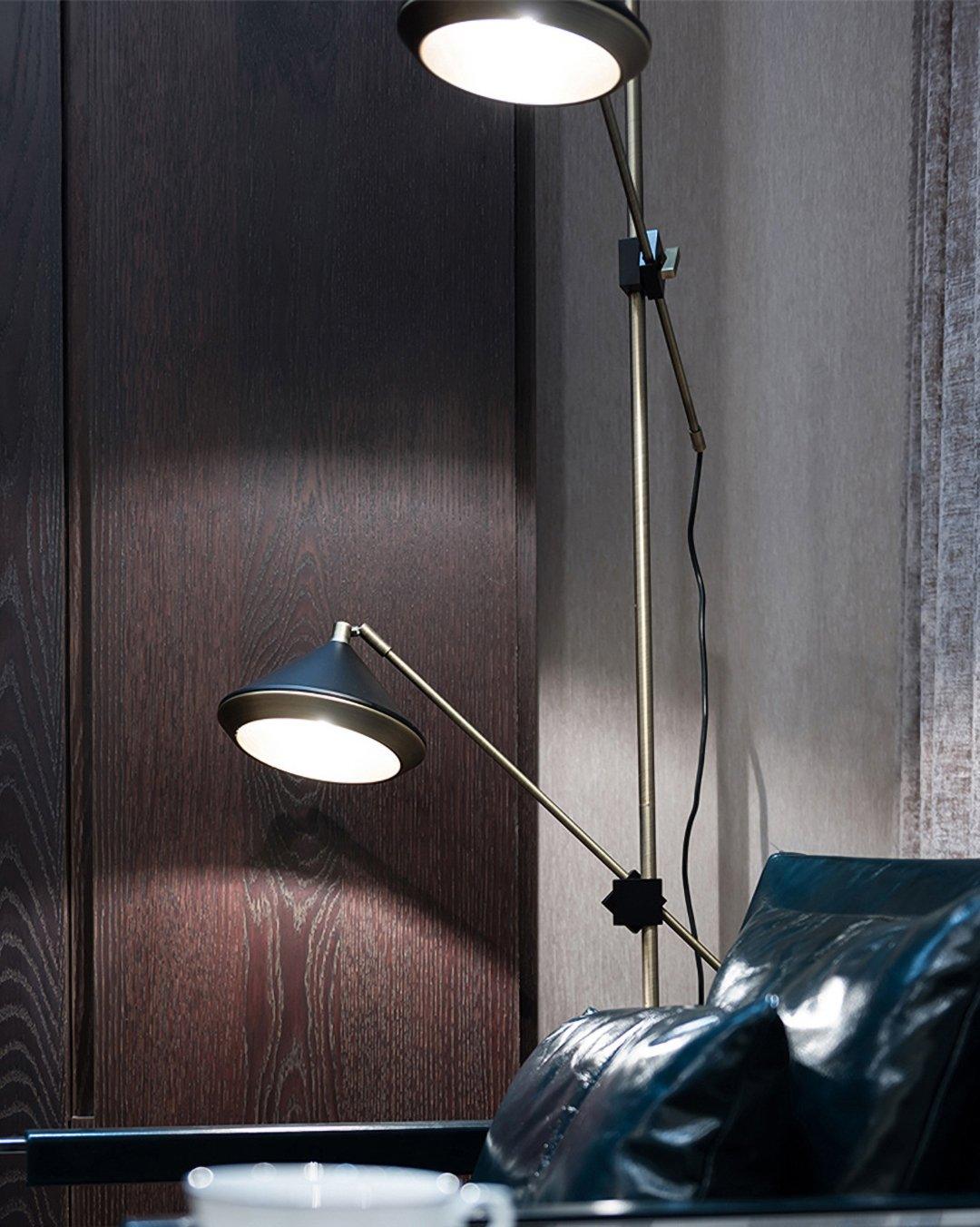 Mylirir Art Deco Brass Floor Lamp-Neutral Decor