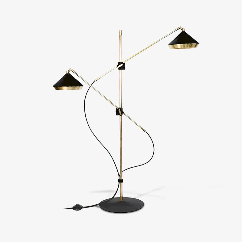 Mylirir Art Deco Brass Floor Lamp-Neutral Decor
