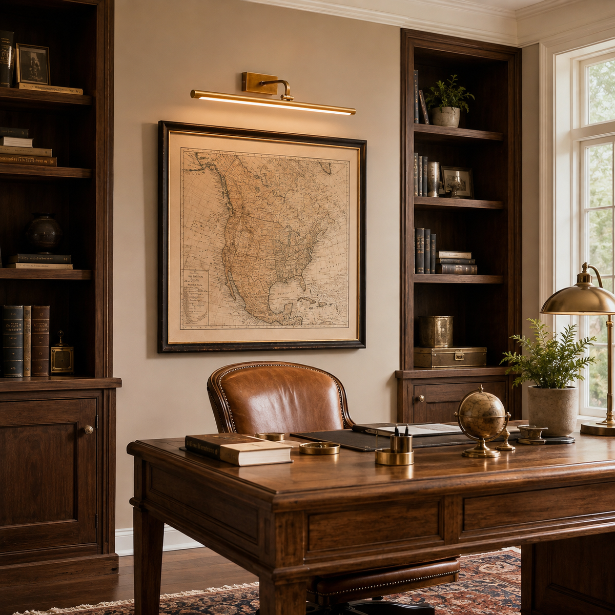 Pemberleigh Linear Brass Wall Sconce