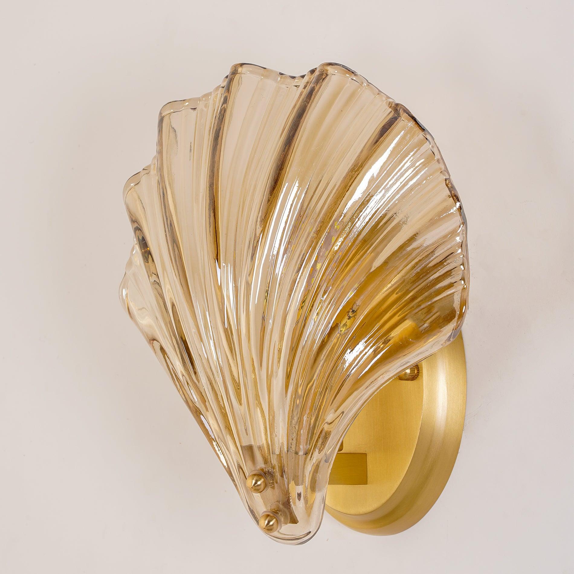 Neo Premium Elegance Brass Glass Wall Light-Neutral Decor