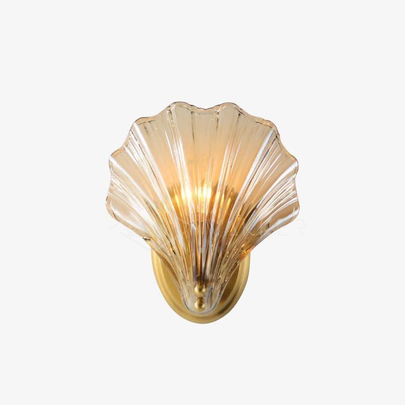 Neo Premium Elegance Brass Glass Wall Light-Neutral Decor