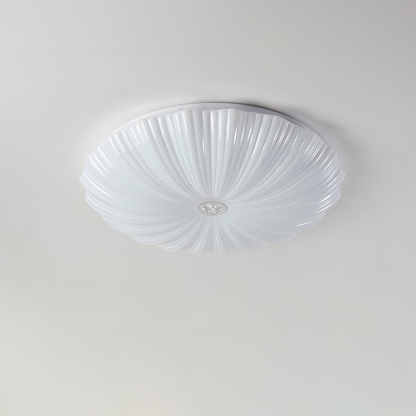 Cyvian Nordic Art Shell Round Ceiling Lamp-Neutral Decor