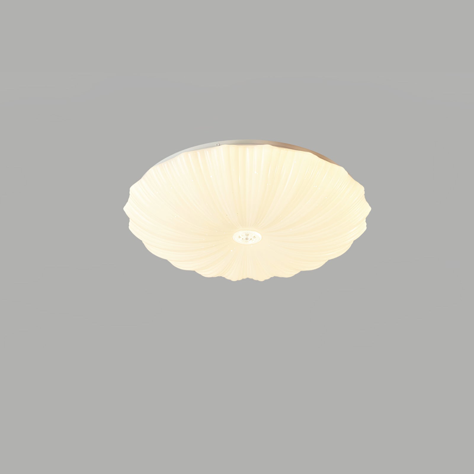 Cyvian Nordic Art Shell Round Ceiling Lamp-Neutral Decor