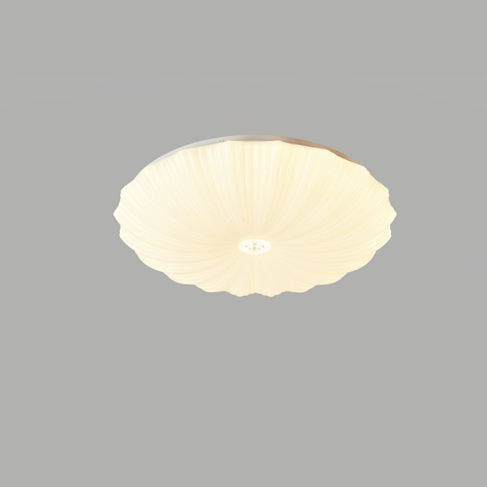 Cyvian Nordic Art Shell Round Ceiling Lamp-Neutral Decor