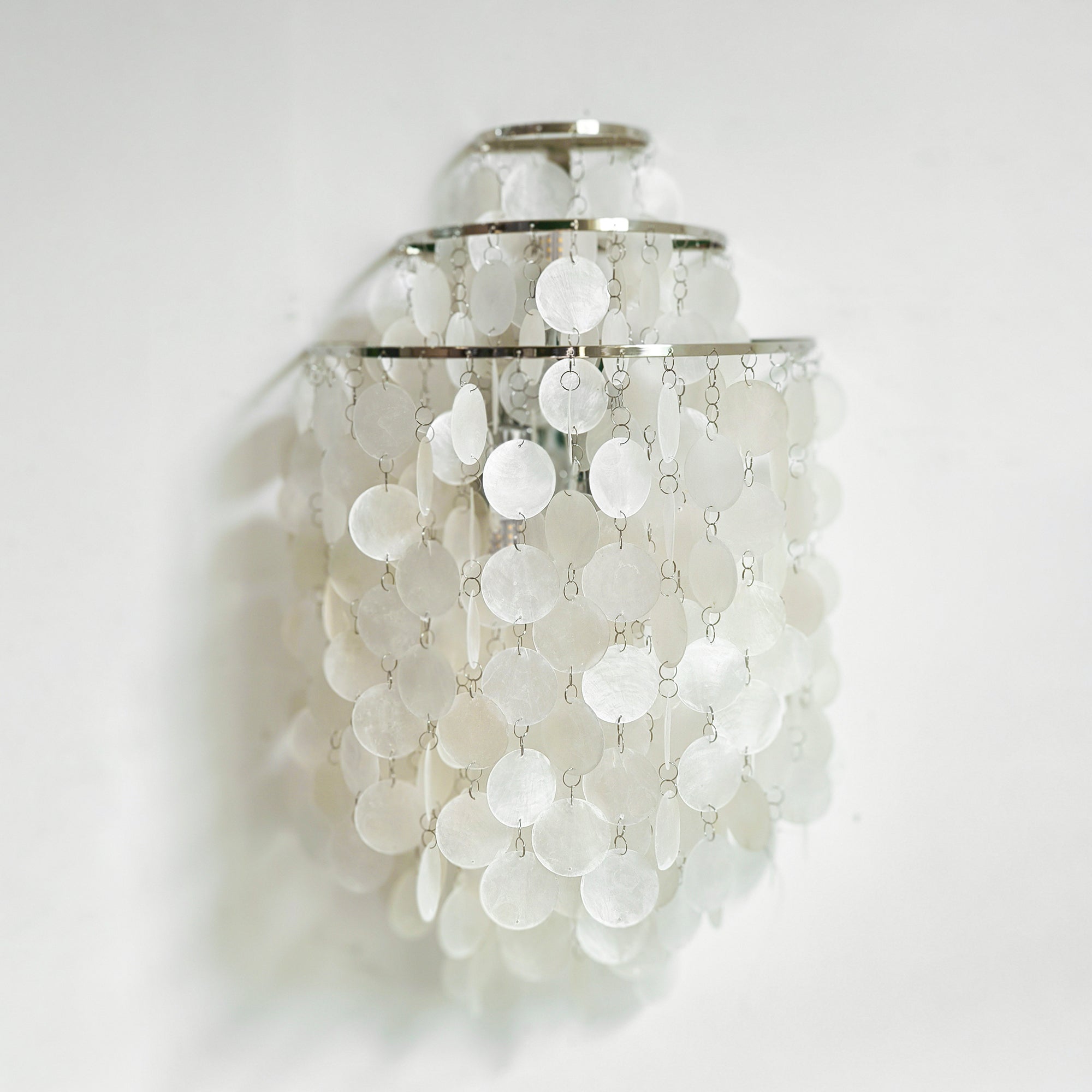 Shell Postmodern Luxury Cascading Wall Light-Neutral Decor
