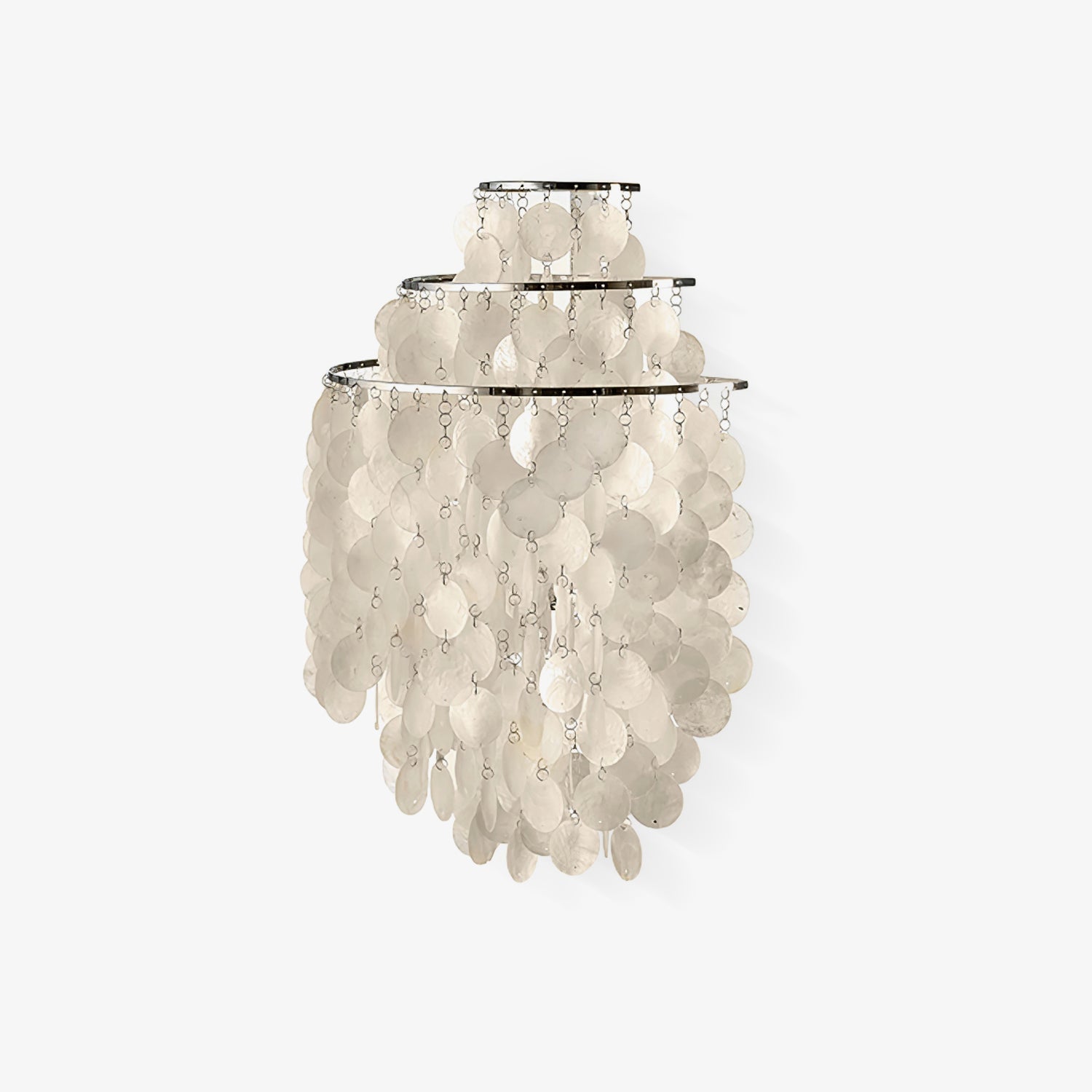 Shell Postmodern Luxury Cascading Wall Light-Neutral Decor