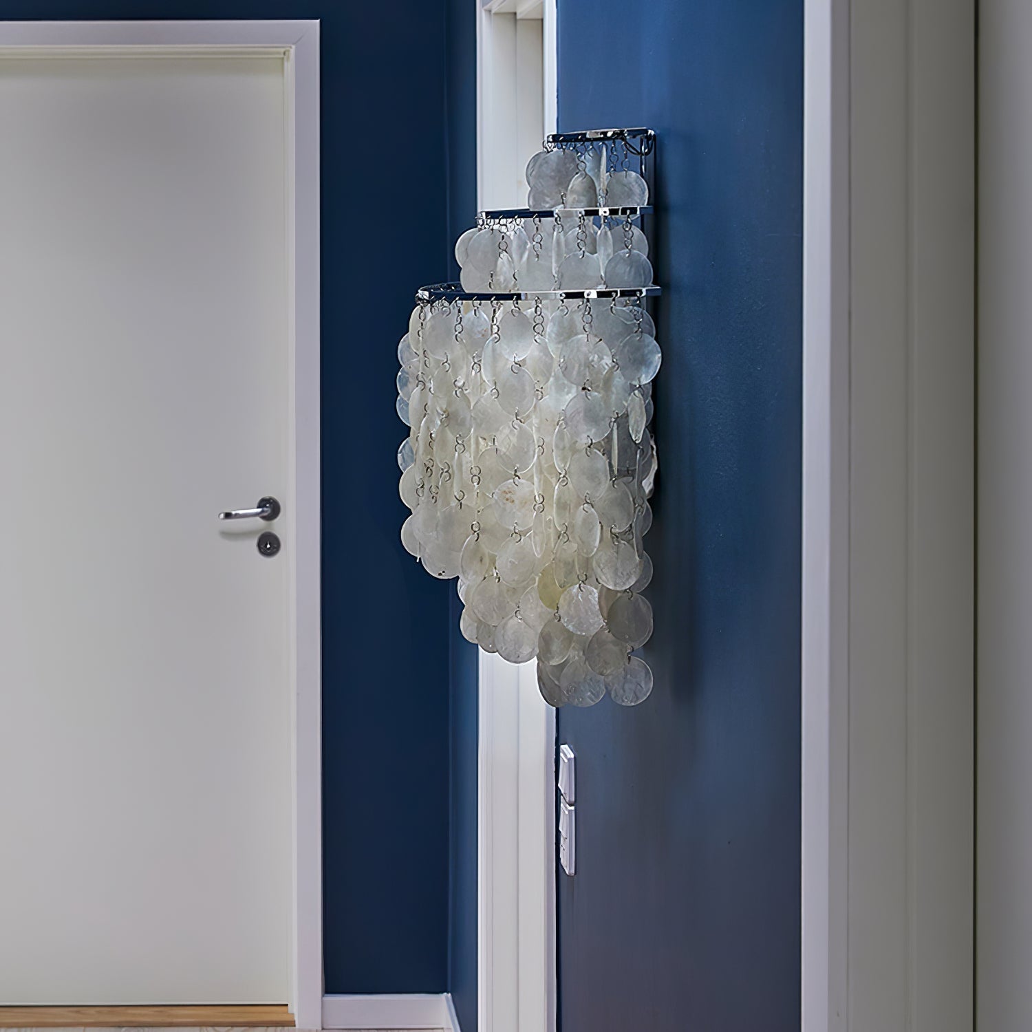 Shell Postmodern Luxury Cascading Wall Light-Neutral Decor