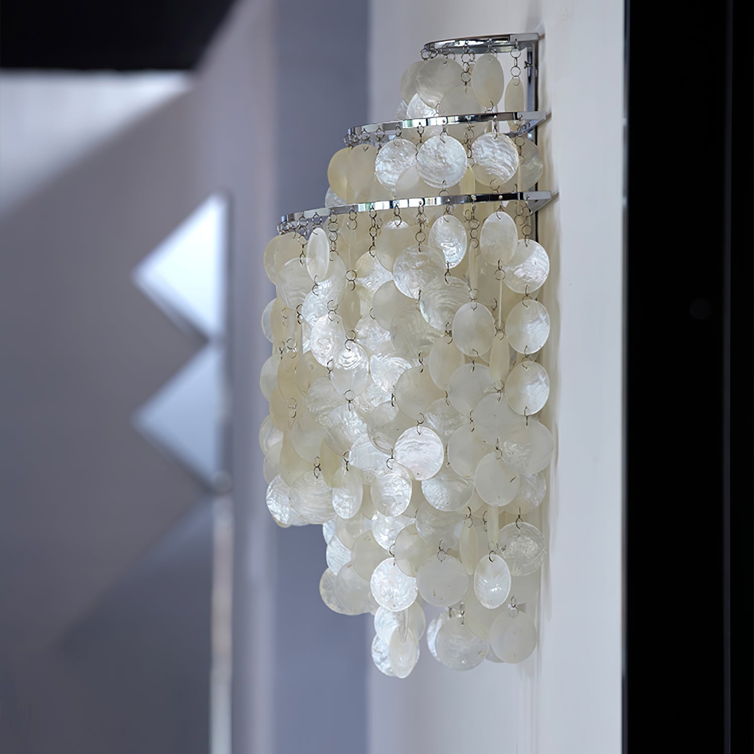 Shell Postmodern Luxury Cascading Wall Light-Neutral Decor