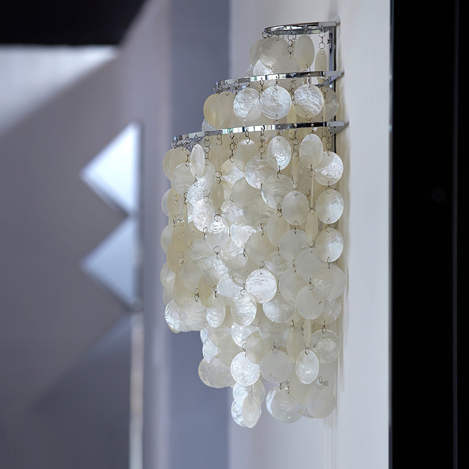 Shell Postmodern Luxury Cascading Wall Light-Neutral Decor
