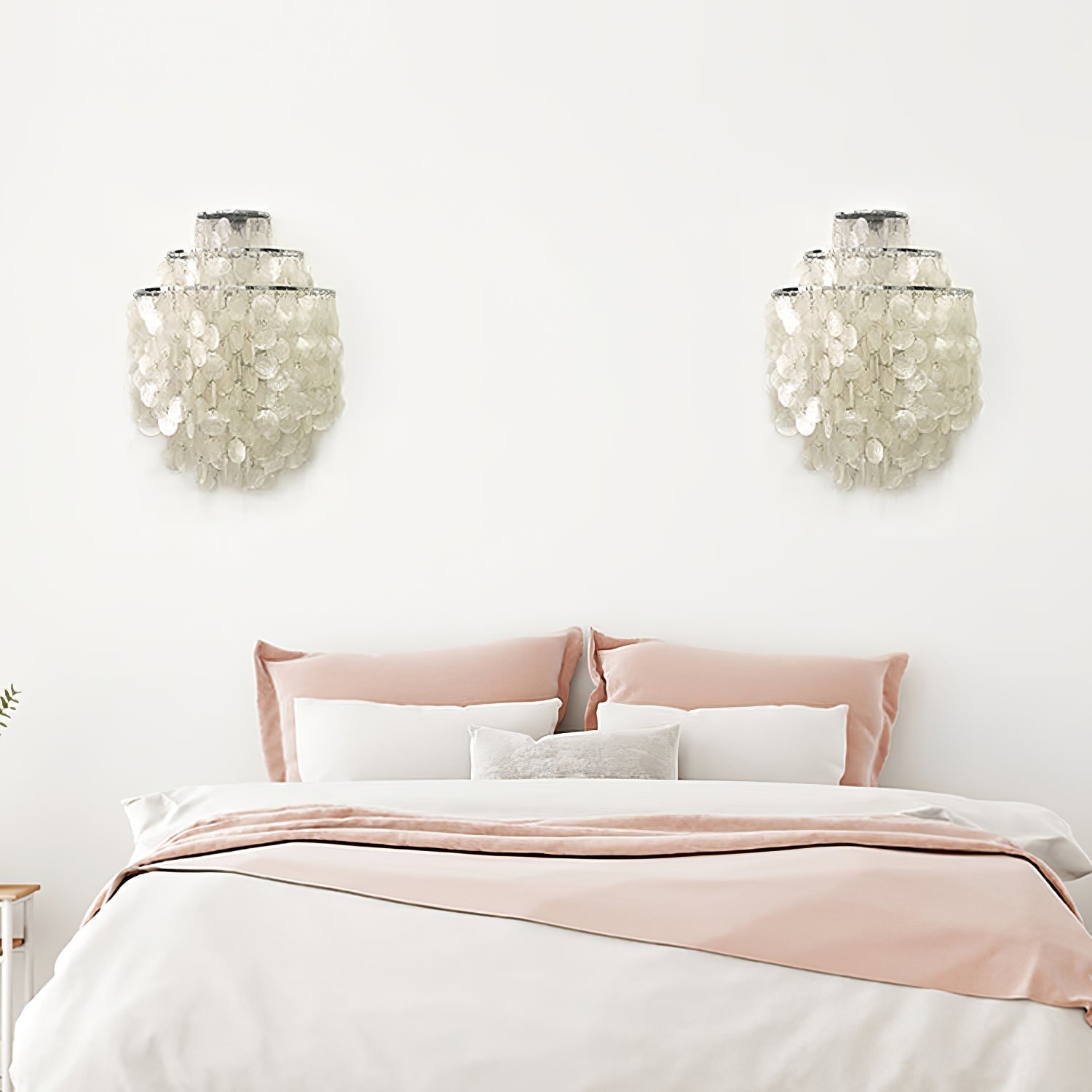 Shell Postmodern Luxury Cascading Wall Light-Neutral Decor