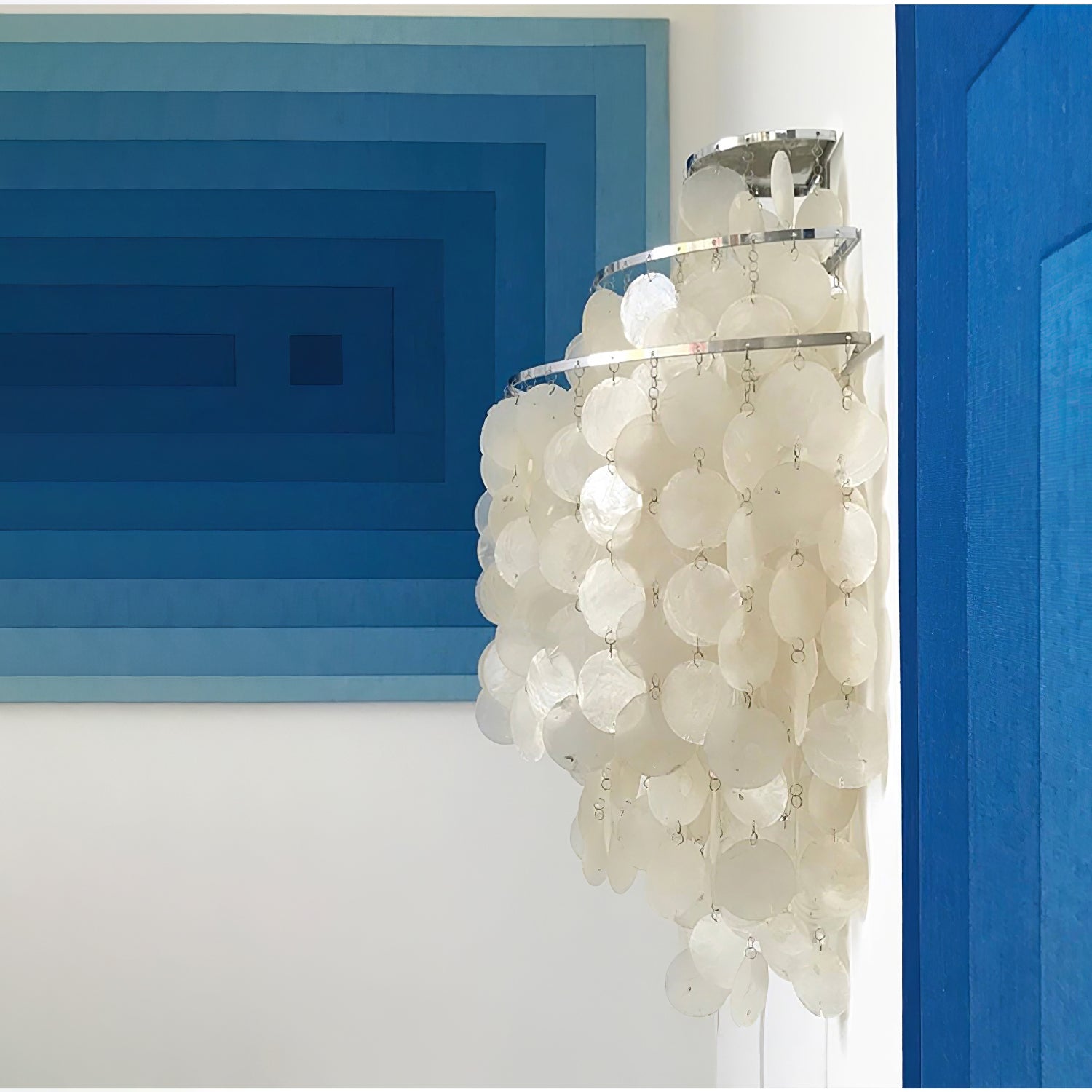 Shell Postmodern Luxury Cascading Wall Light-Neutral Decor