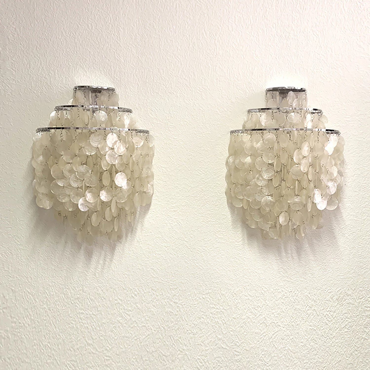 Shell Postmodern Luxury Cascading Wall Light-Neutral Decor