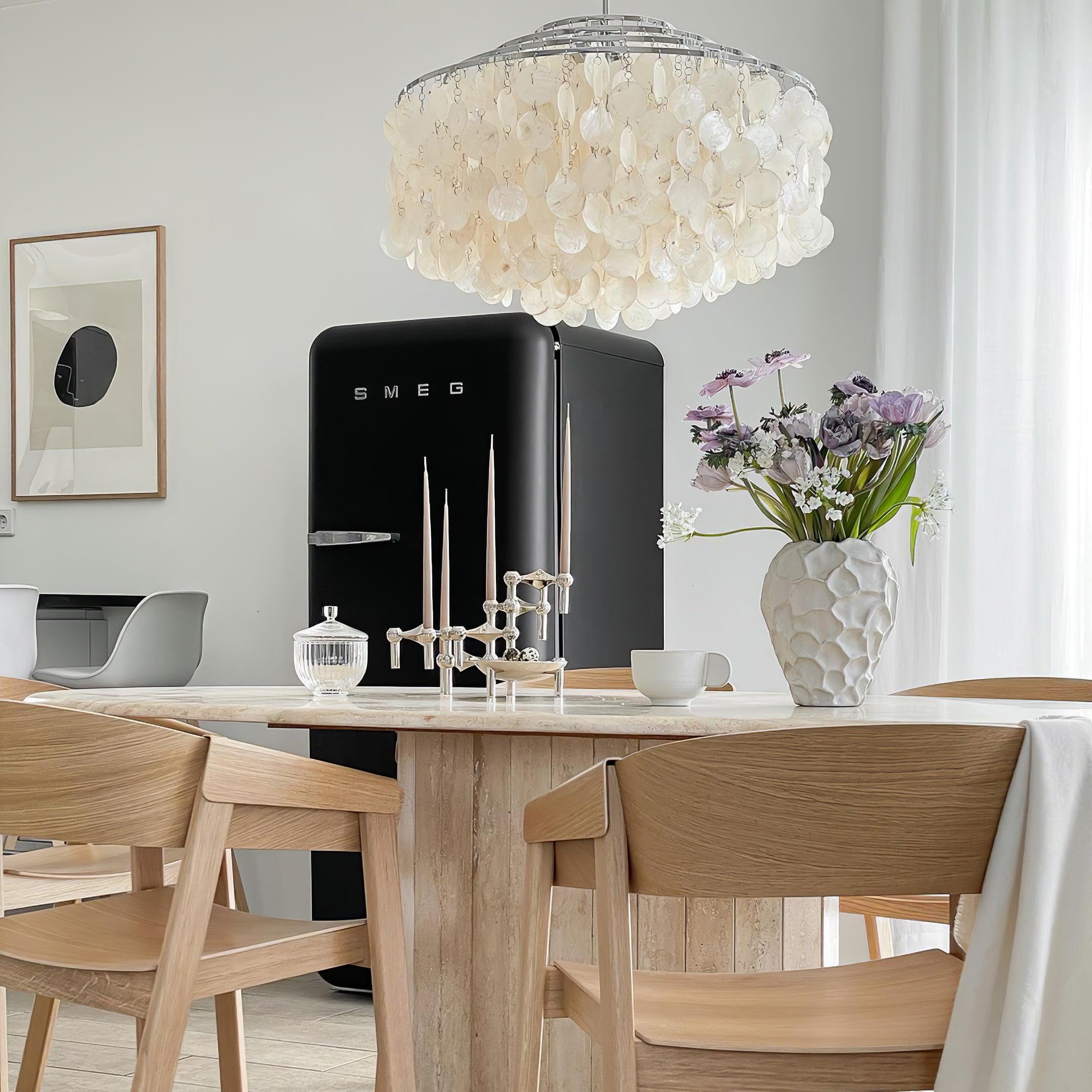Elios Elegant Capiz Shell Chandelier