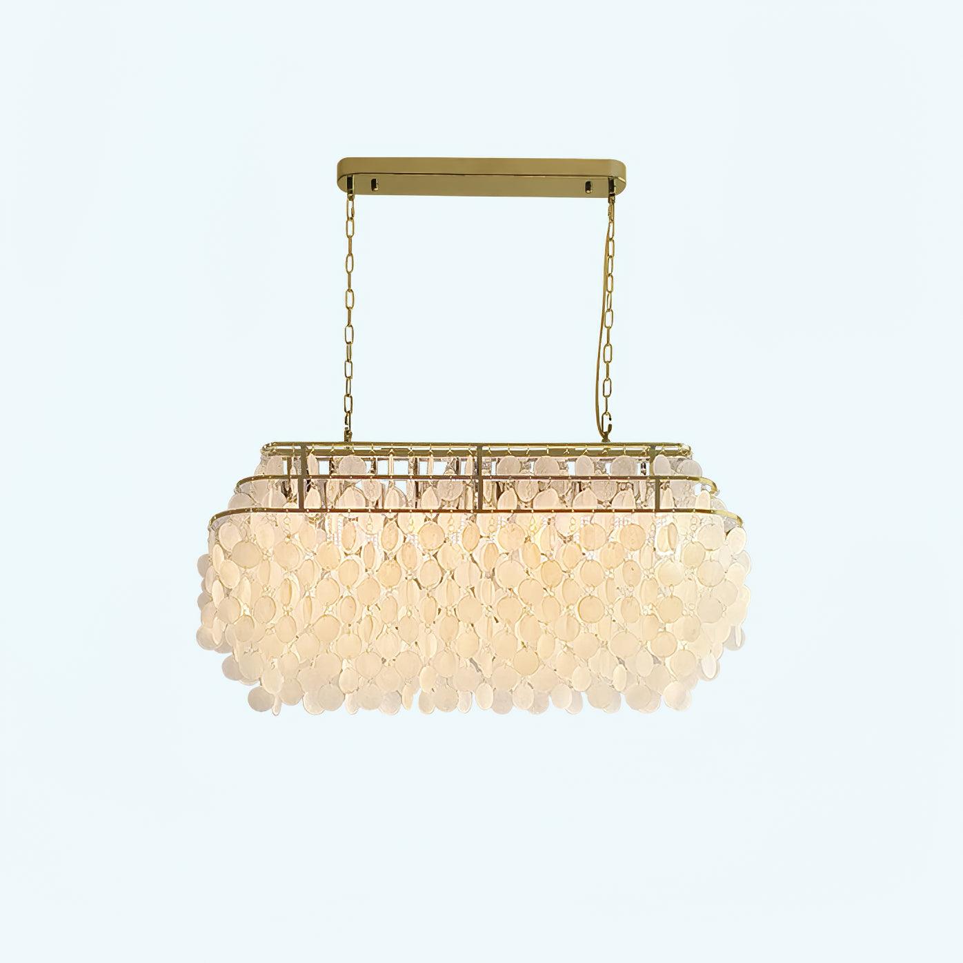 Elios Elegant Capiz Shell Chandelier