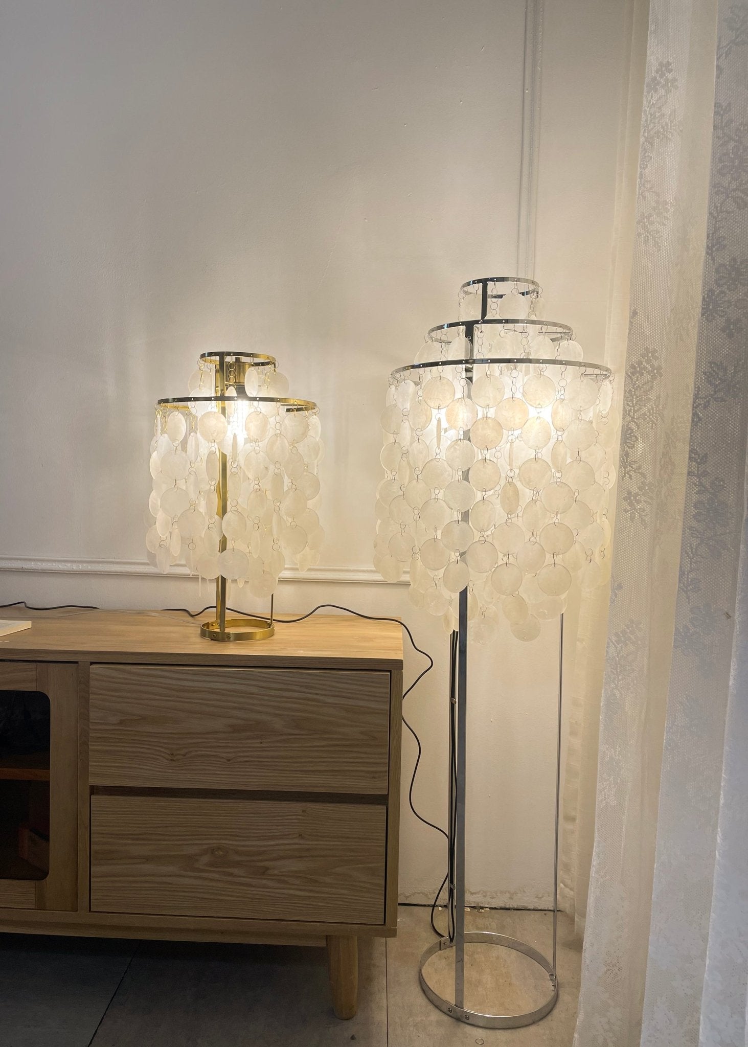 Wern Glam Glass Floor Lamp-Neutral Decor