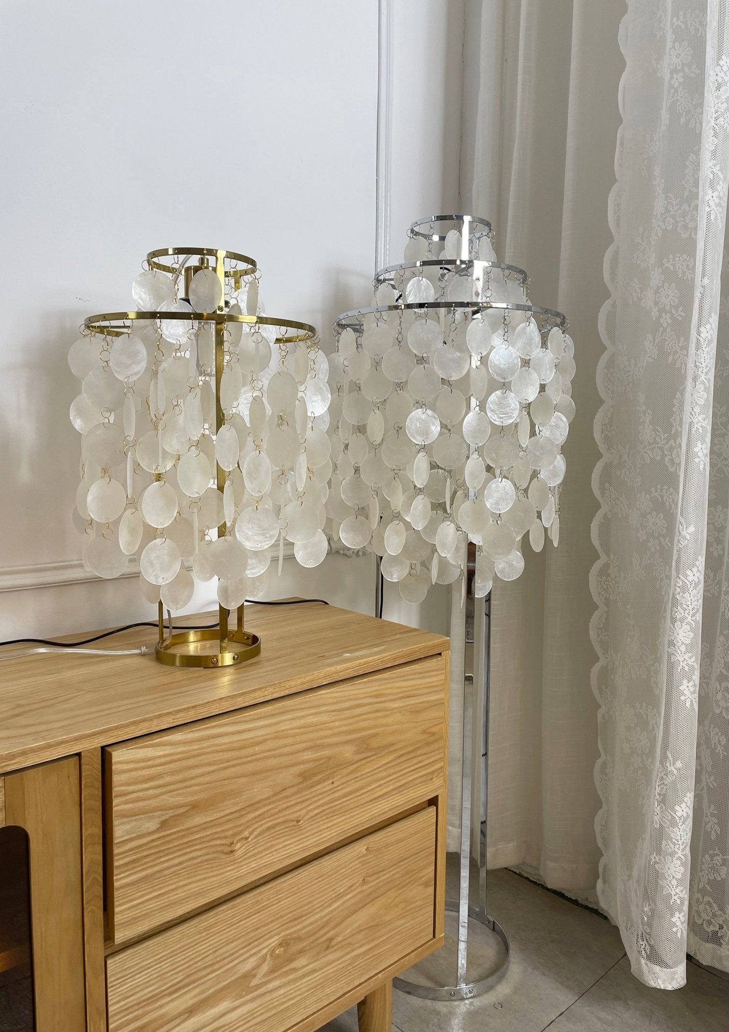 Wern Glam Glass Floor Lamp-Neutral Decor