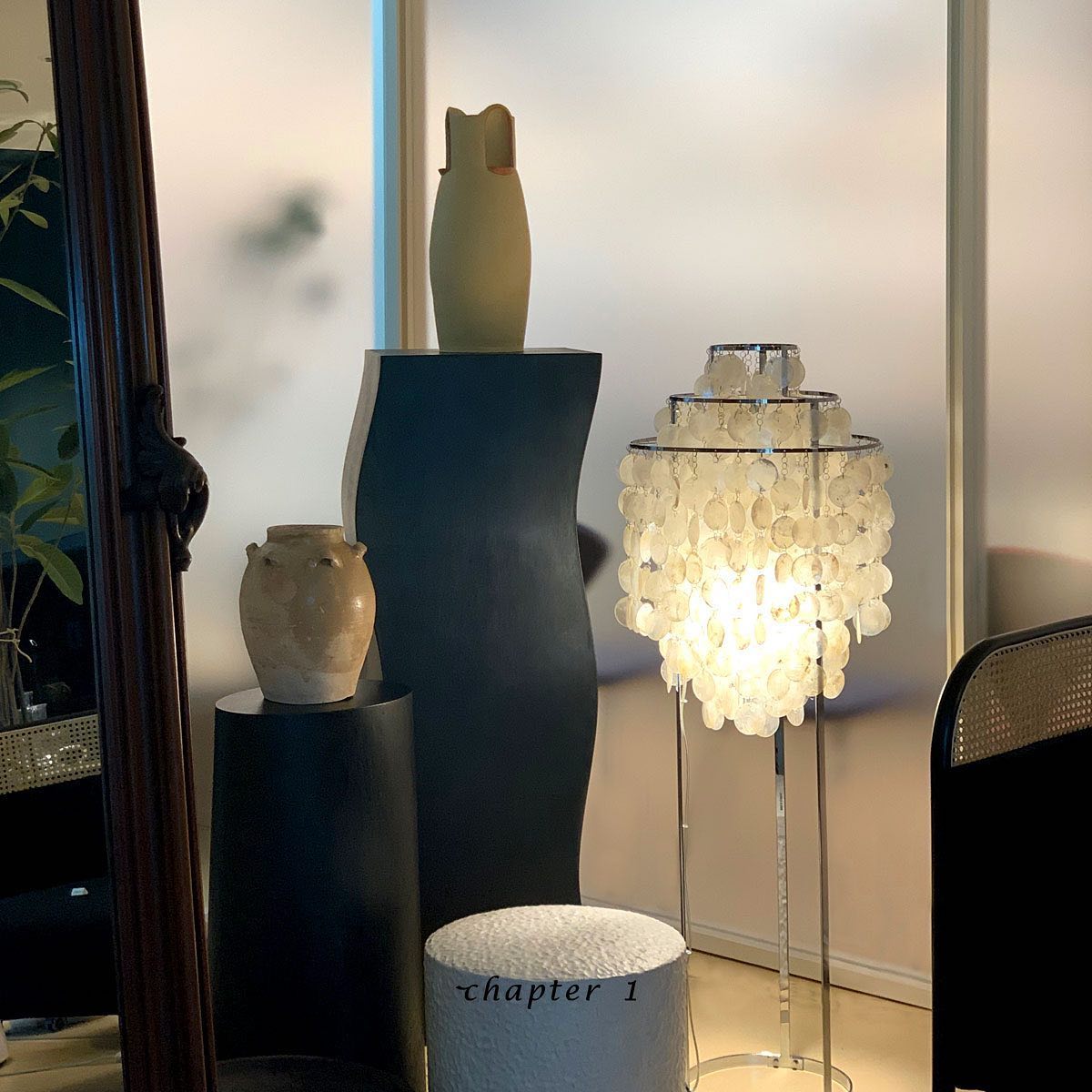 Wern Glam Glass Floor Lamp-Neutral Decor