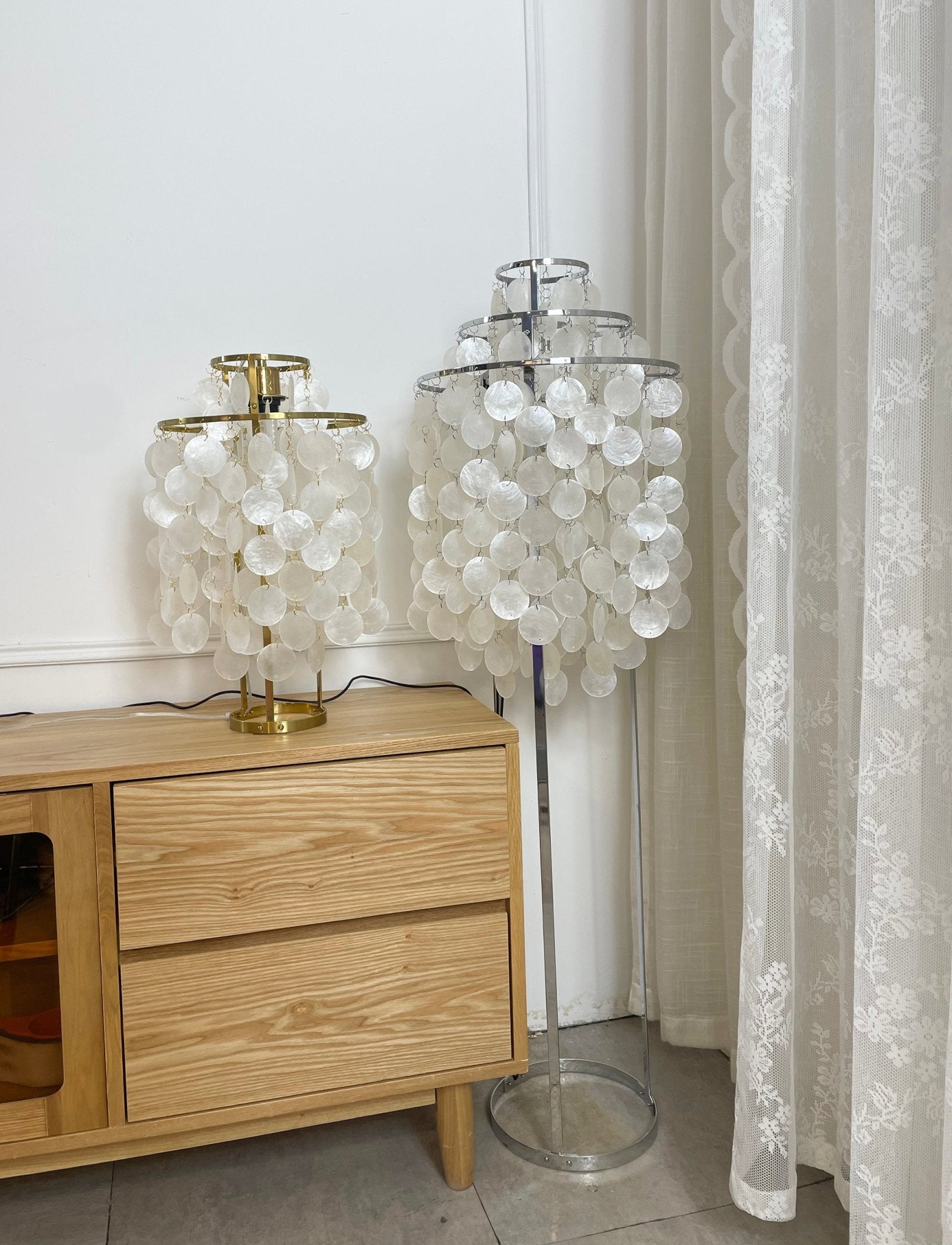Wern Glam Glass Floor Lamp-Neutral Decor