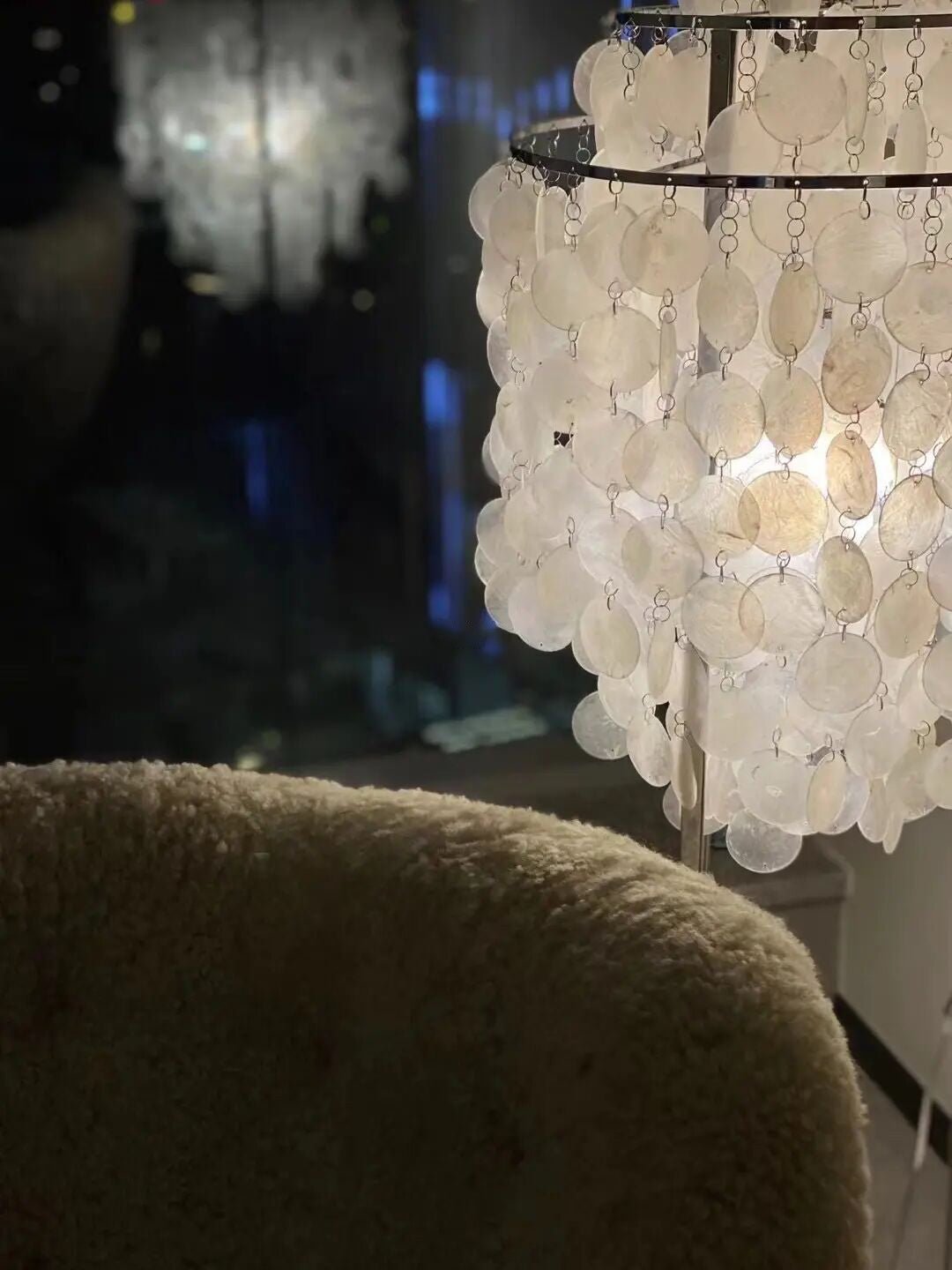 Wern Glam Glass Floor Lamp-Neutral Decor