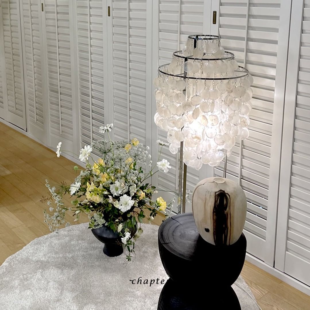 Wern Glam Glass Floor Lamp-Neutral Decor