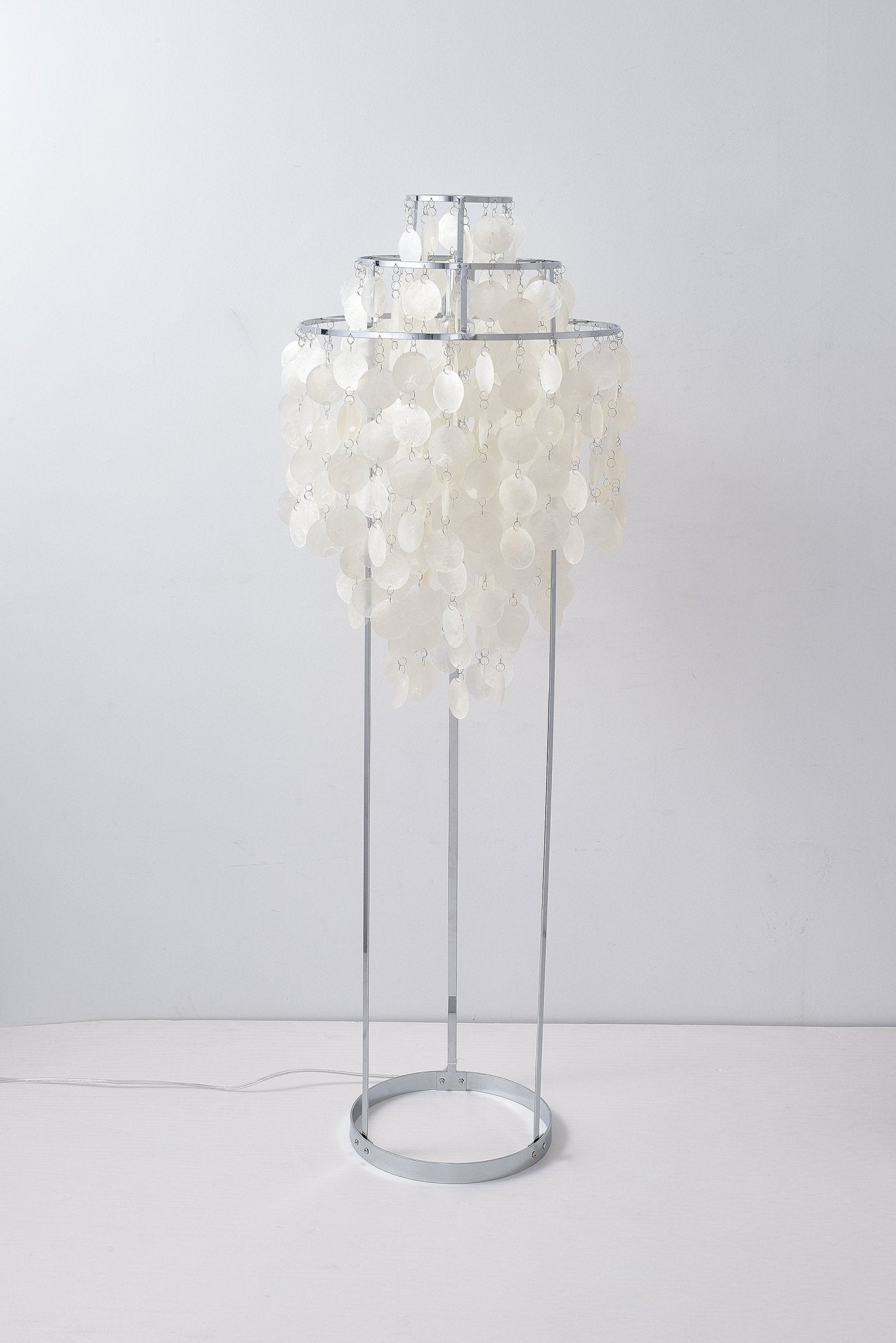 Wern Glam Glass Floor Lamp-Neutral Decor