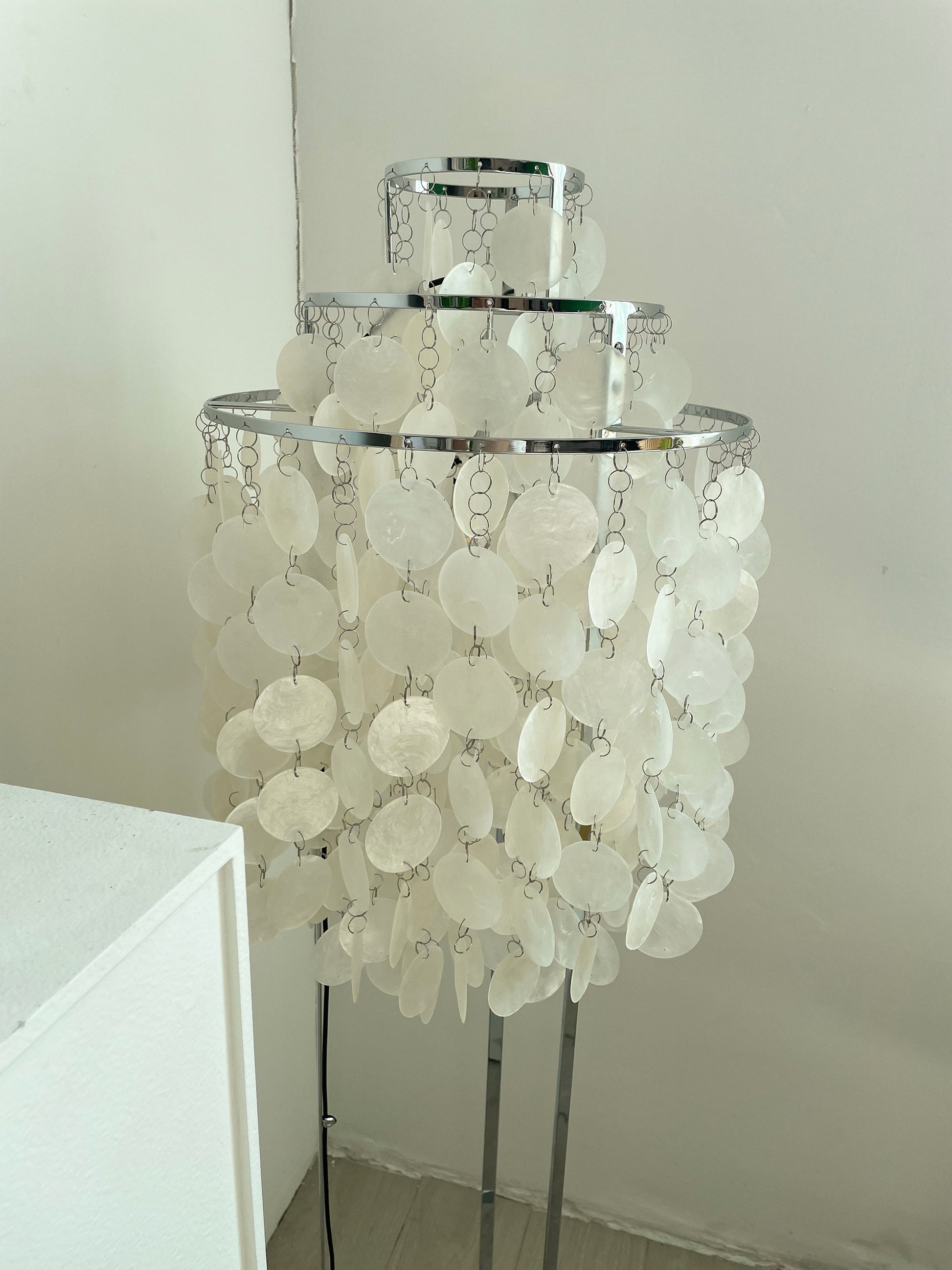 Wern Glam Glass Floor Lamp-Neutral Decor