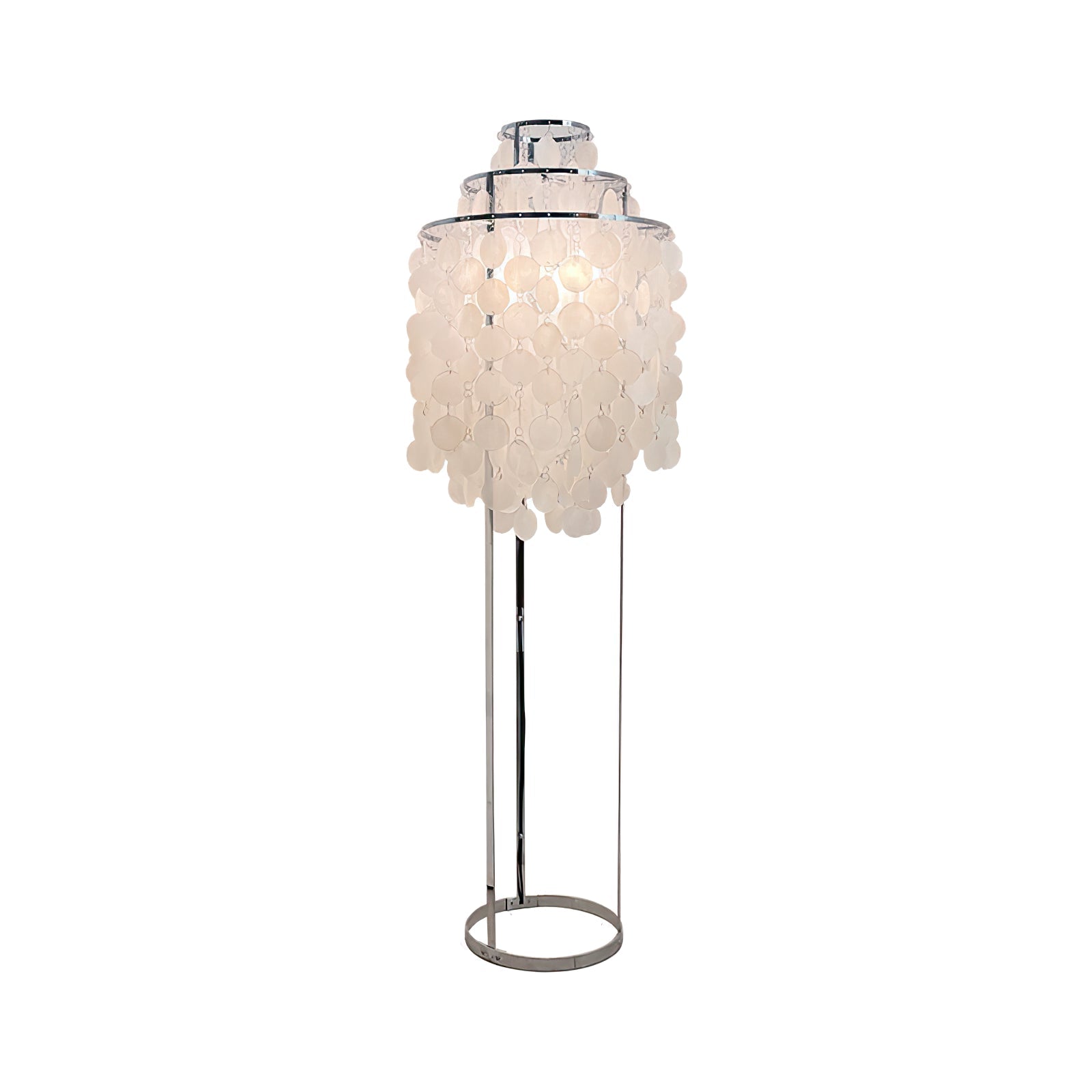 Wern Glam Glass Floor Lamp-Neutral Decor