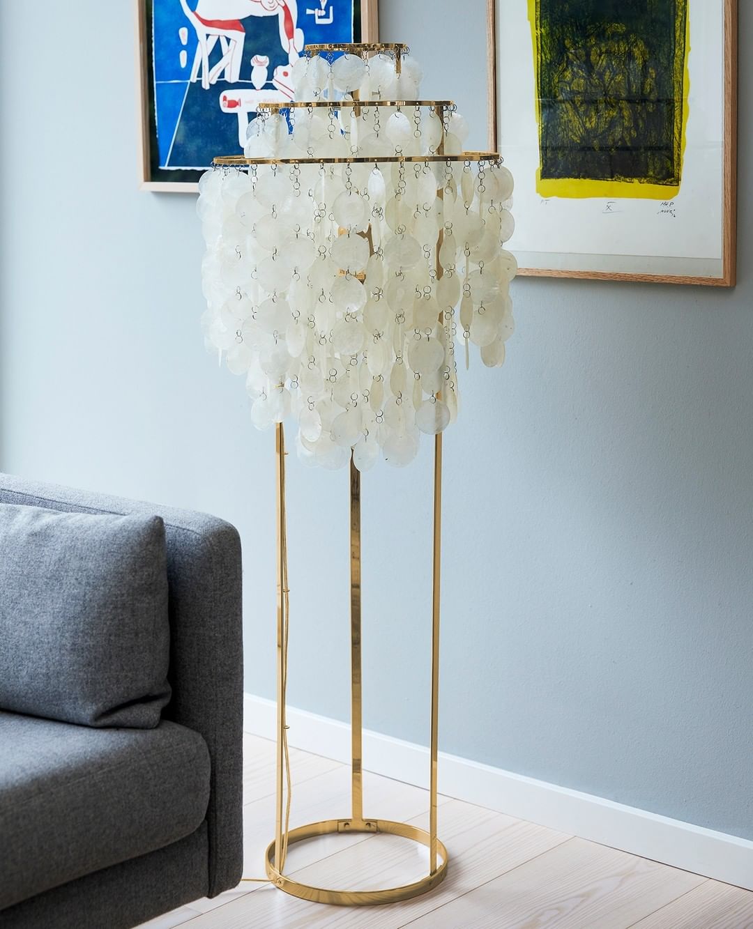 Wern Glam Glass Floor Lamp-Neutral Decor