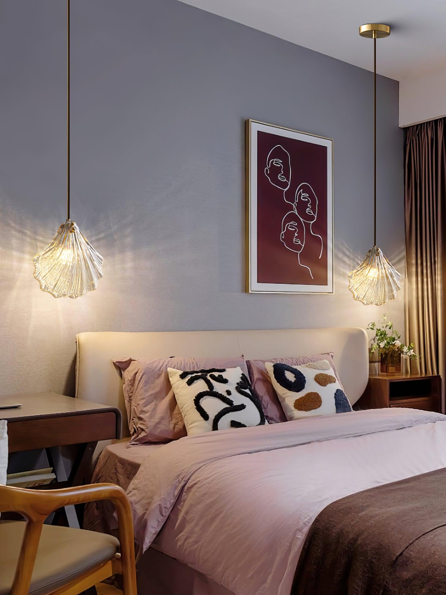 Veda Pendant Lamp Glass Shell Artistic Elegant-Neutral Decor