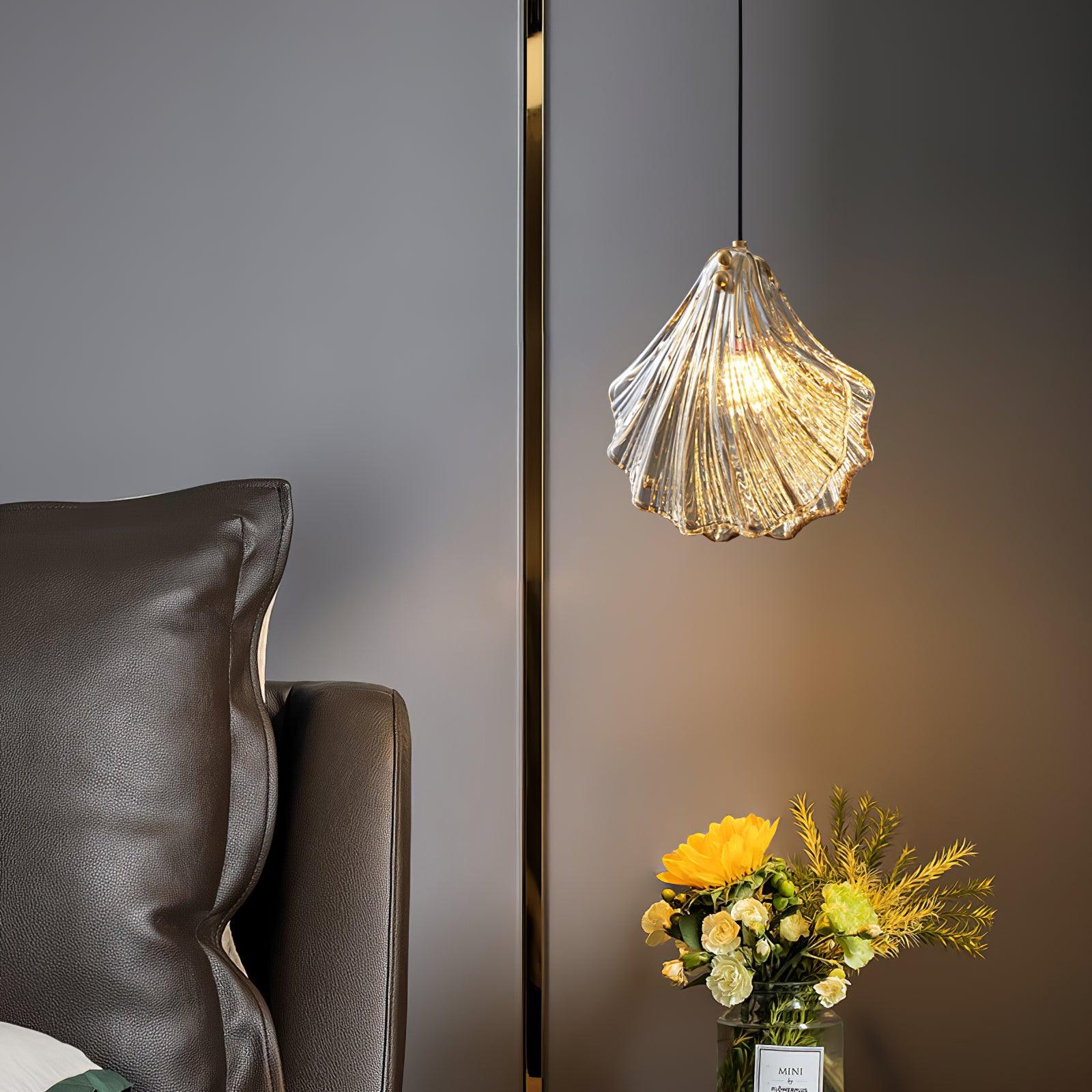 Veda Pendant Lamp Glass Shell Artistic Elegant-Neutral Decor