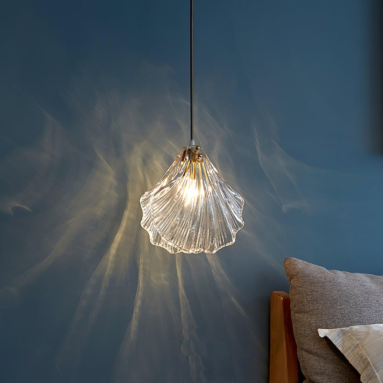 Veda Pendant Lamp Glass Shell Artistic Elegant-Neutral Decor