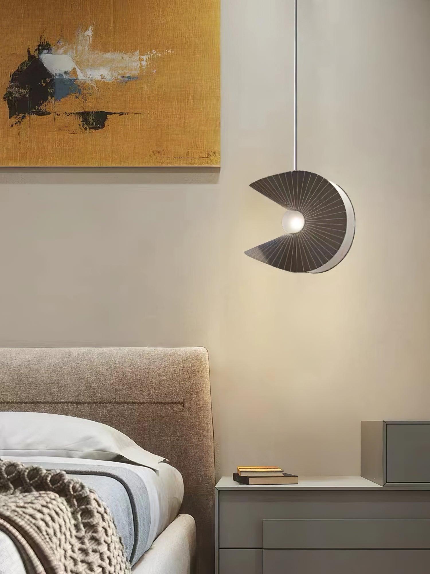 Mavira Fabric Pendant Light-Neutral Decor