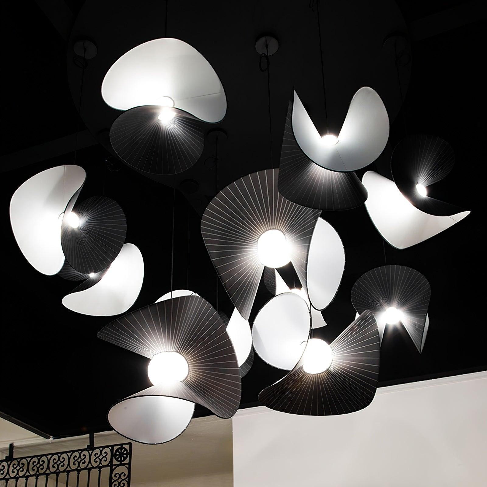 Mavira Fabric Pendant Light-Neutral Decor