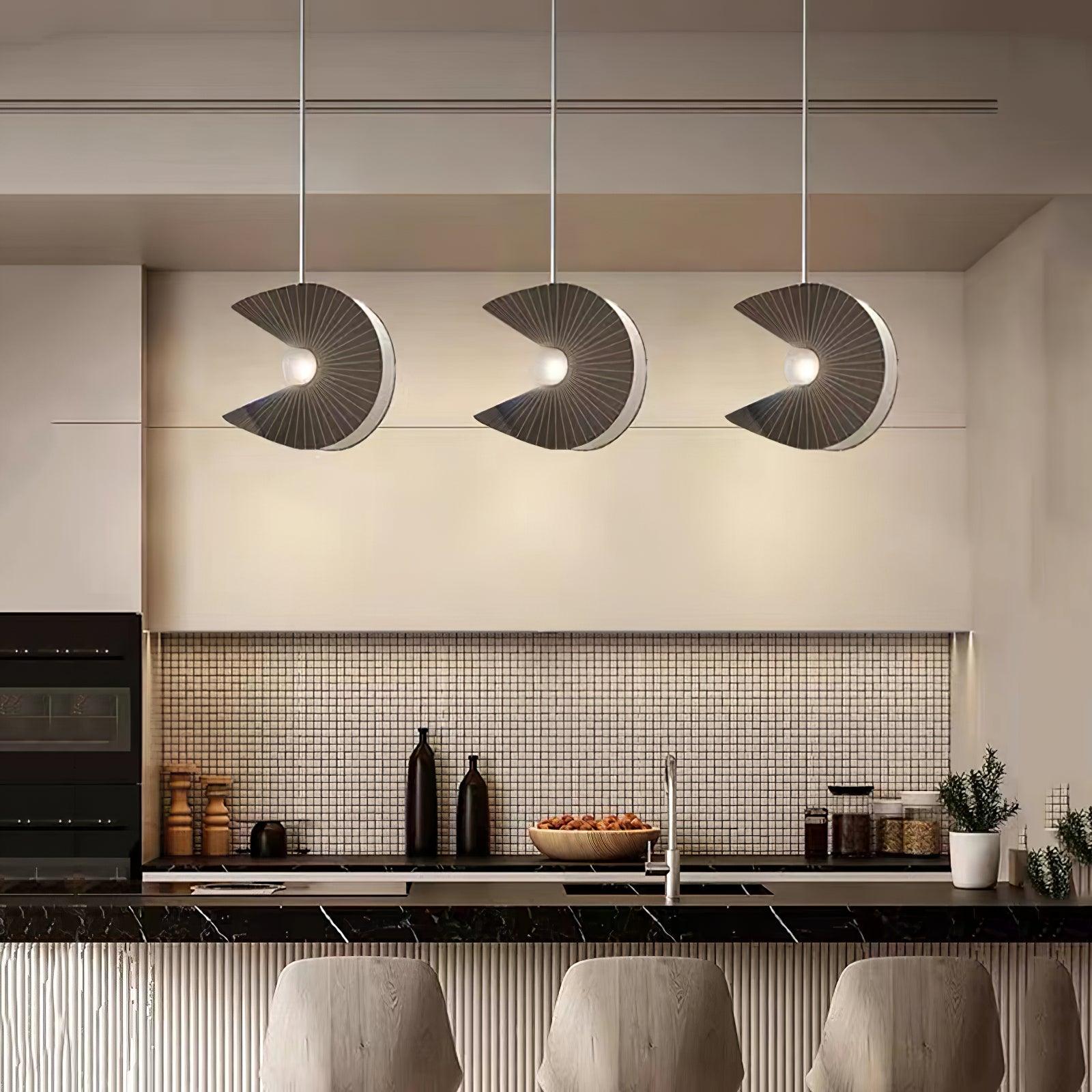 Mavira Fabric Pendant Light-Neutral Decor