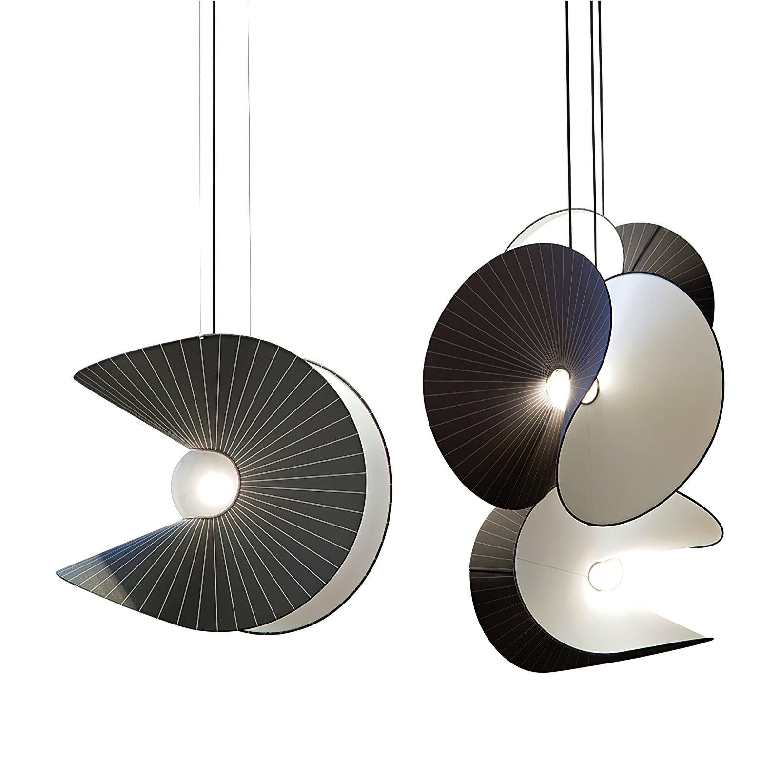 Mavira Fabric Pendant Light-Neutral Decor