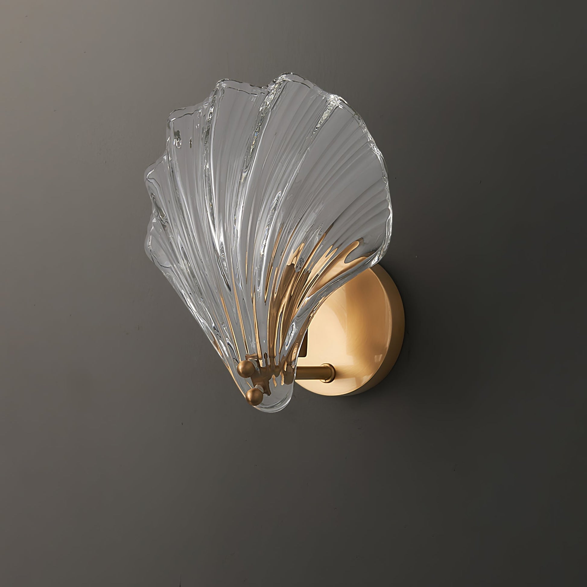 Neo Premium Elegance Brass Glass Wall Light-Neutral Decor
