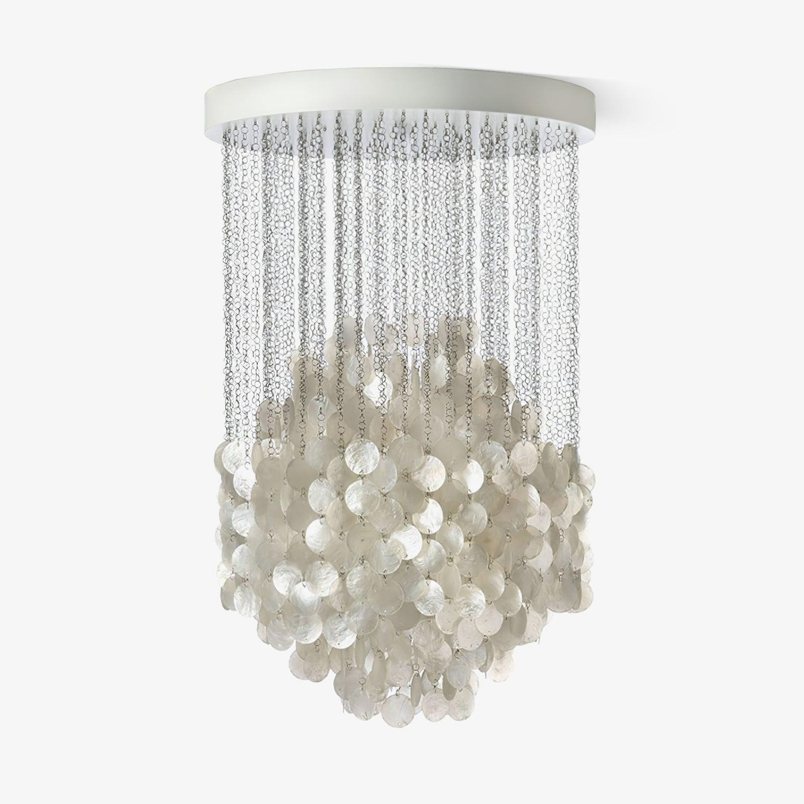 Neloza Coastal Shell Pendant Light-Neutral Decor