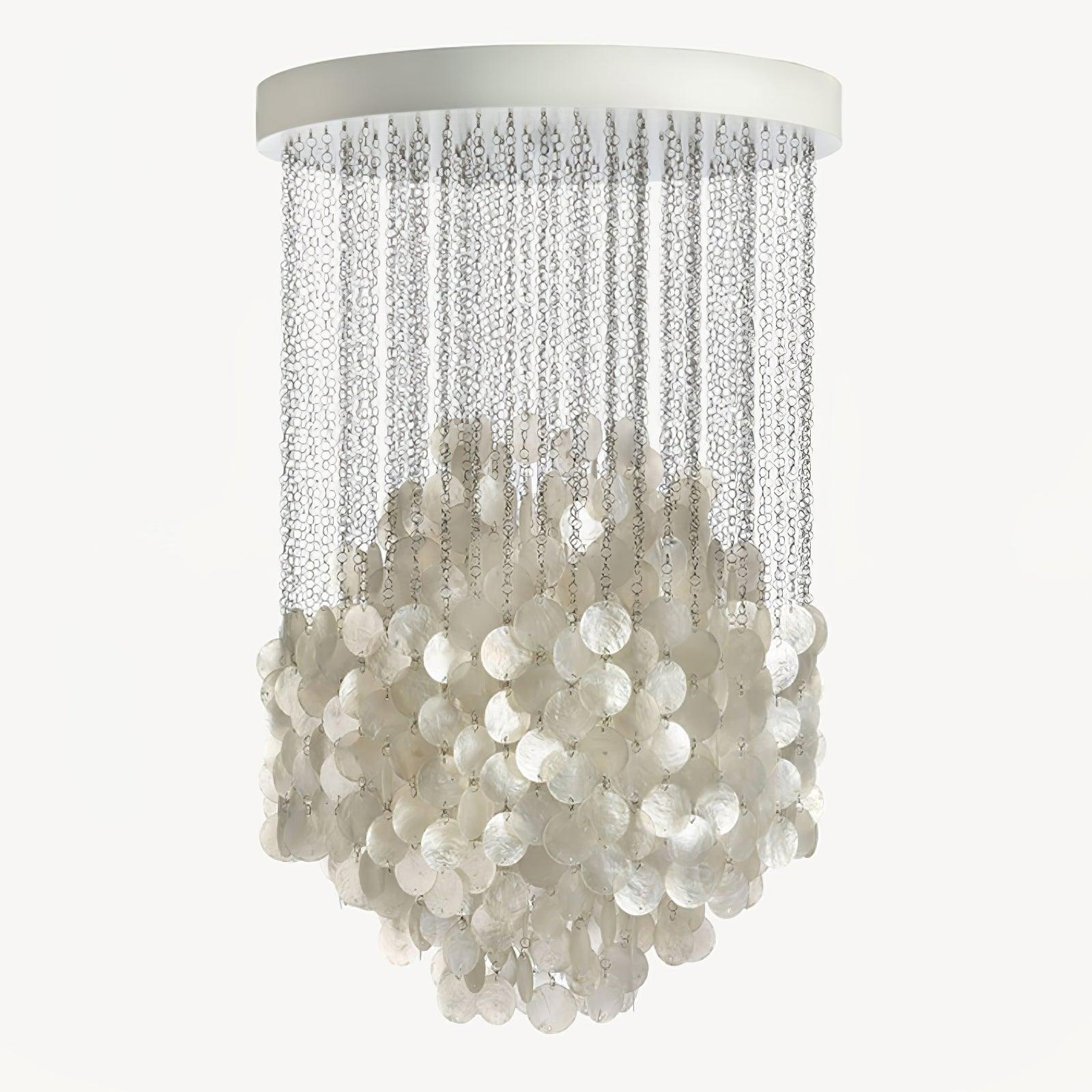 Neloza Coastal Shell Pendant Light-Neutral Decor