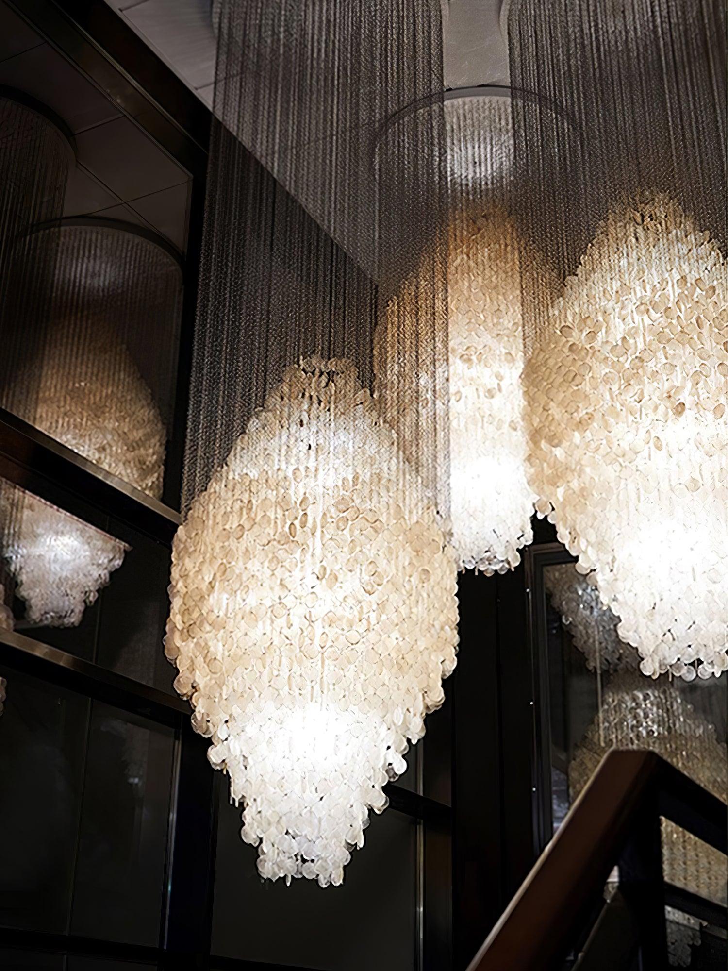 Neloza Coastal Shell Pendant Light-Neutral Decor