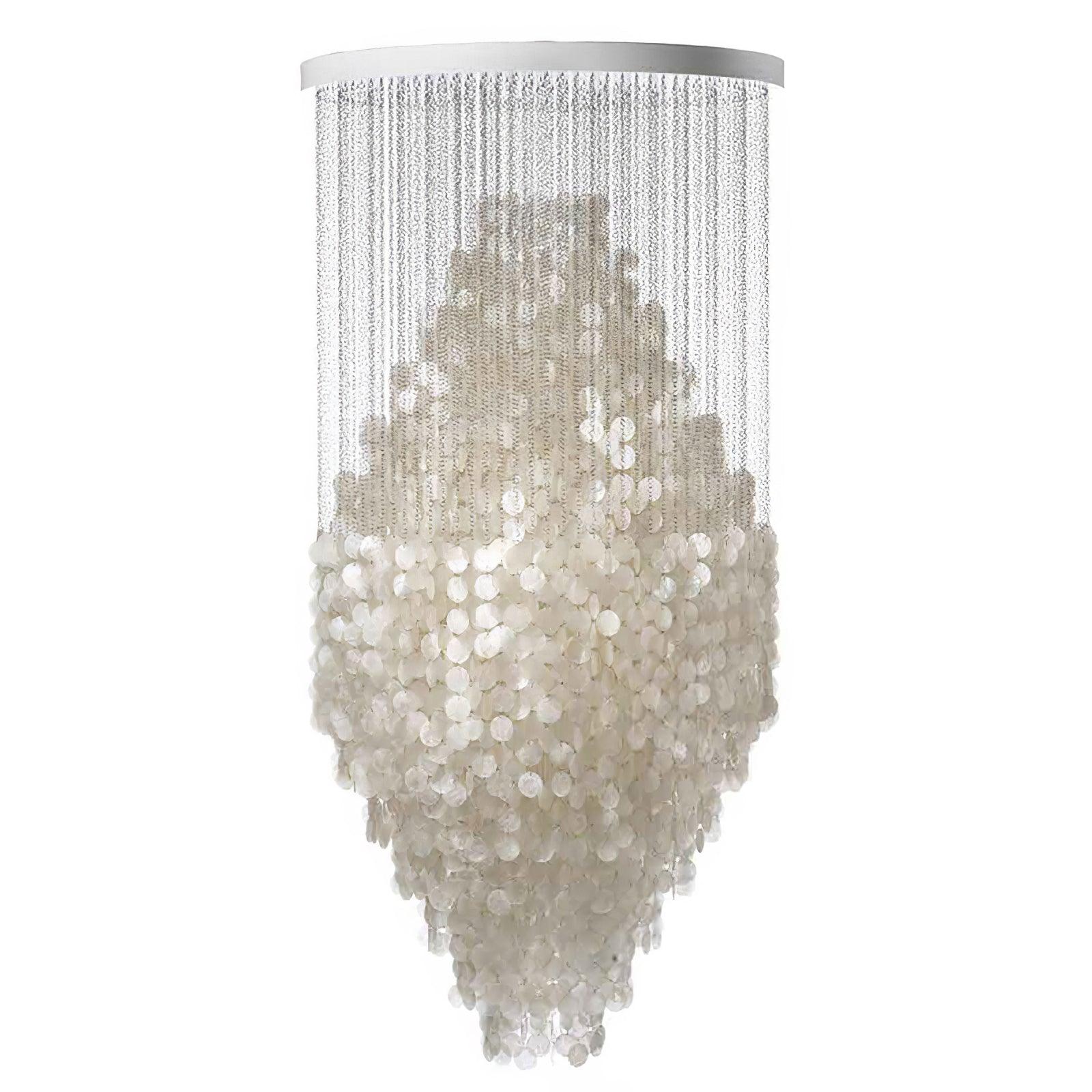 Neloza Coastal Shell Pendant Light-Neutral Decor