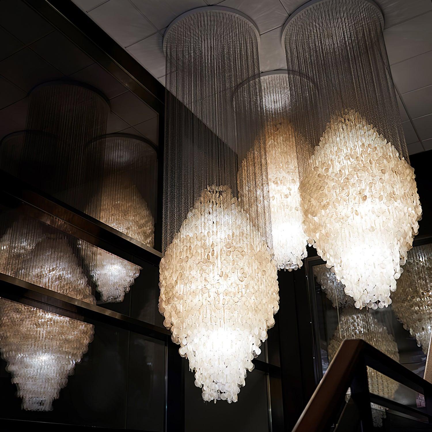 Neloza Coastal Shell Pendant Light-Neutral Decor