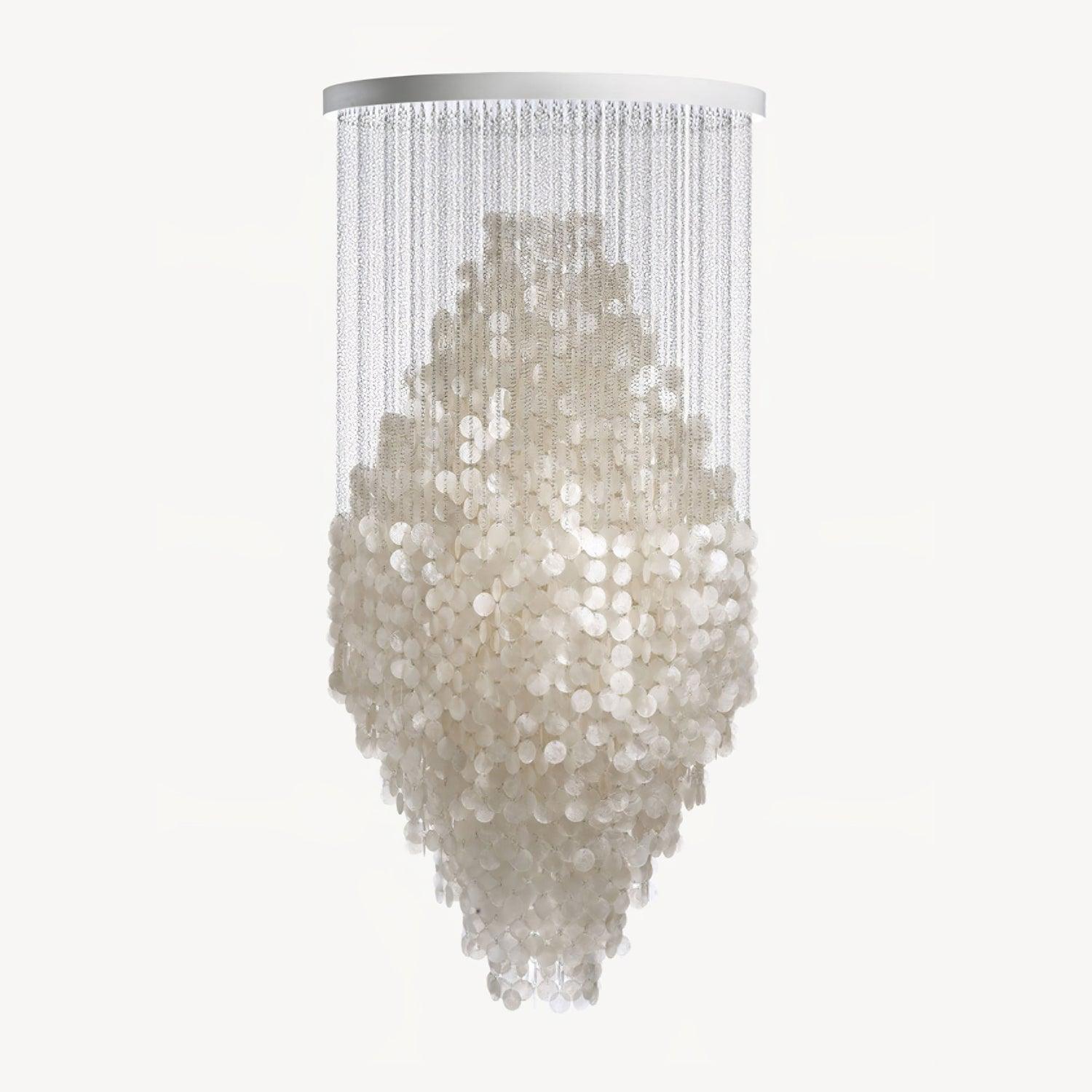 Neloza Coastal Shell Pendant Light-Neutral Decor