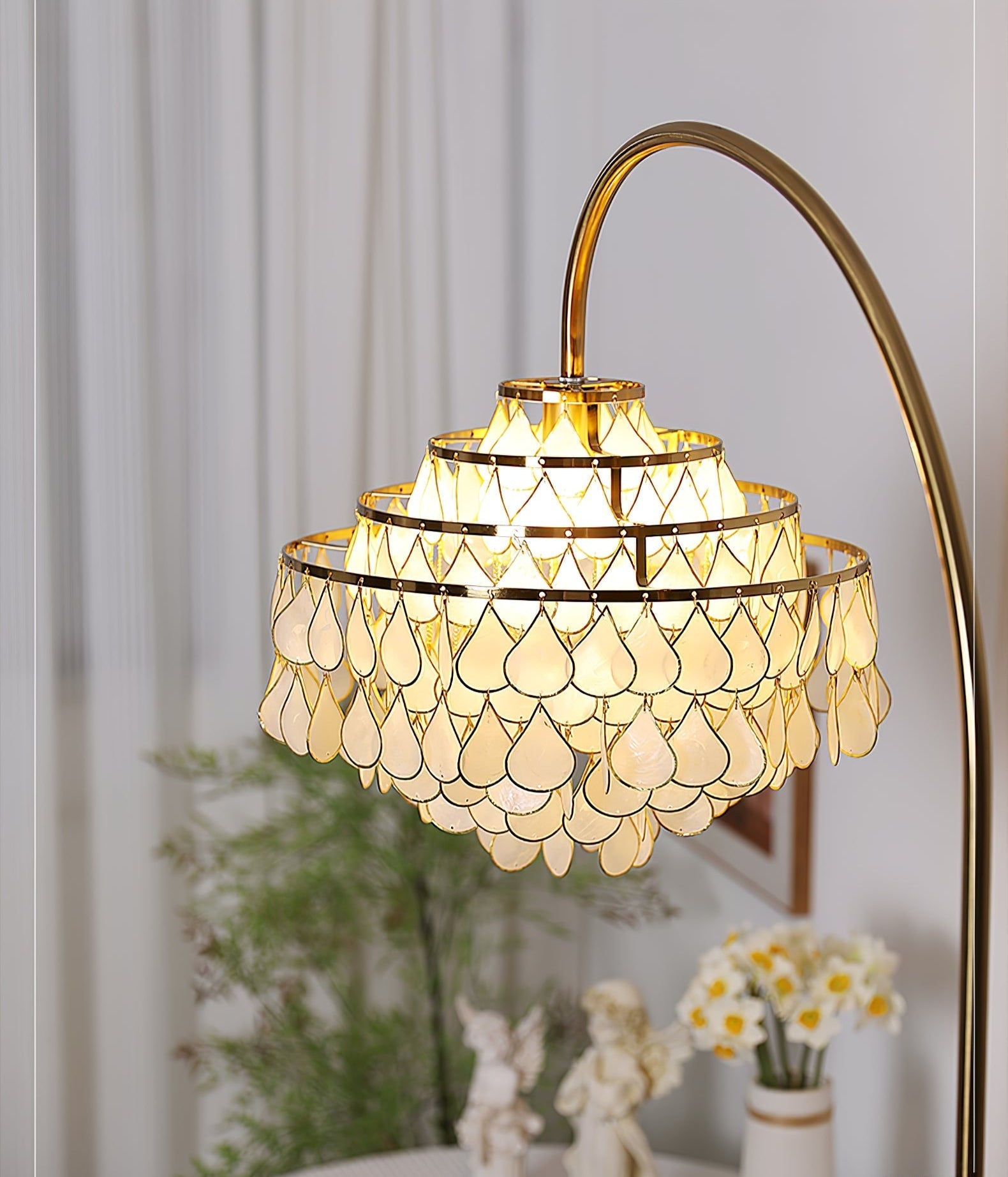Emily Luxury Floor Lamp-Neutral Decor