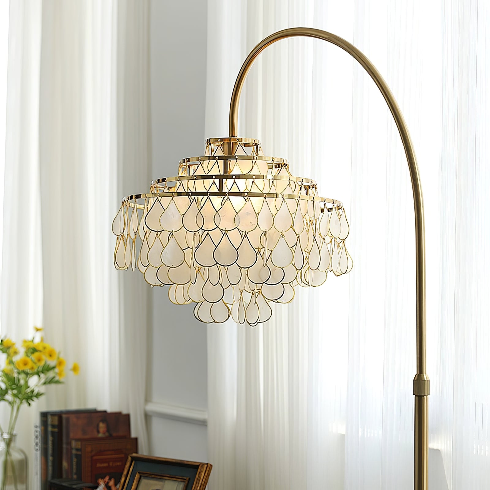 Emily Luxury Floor Lamp-Neutral Decor