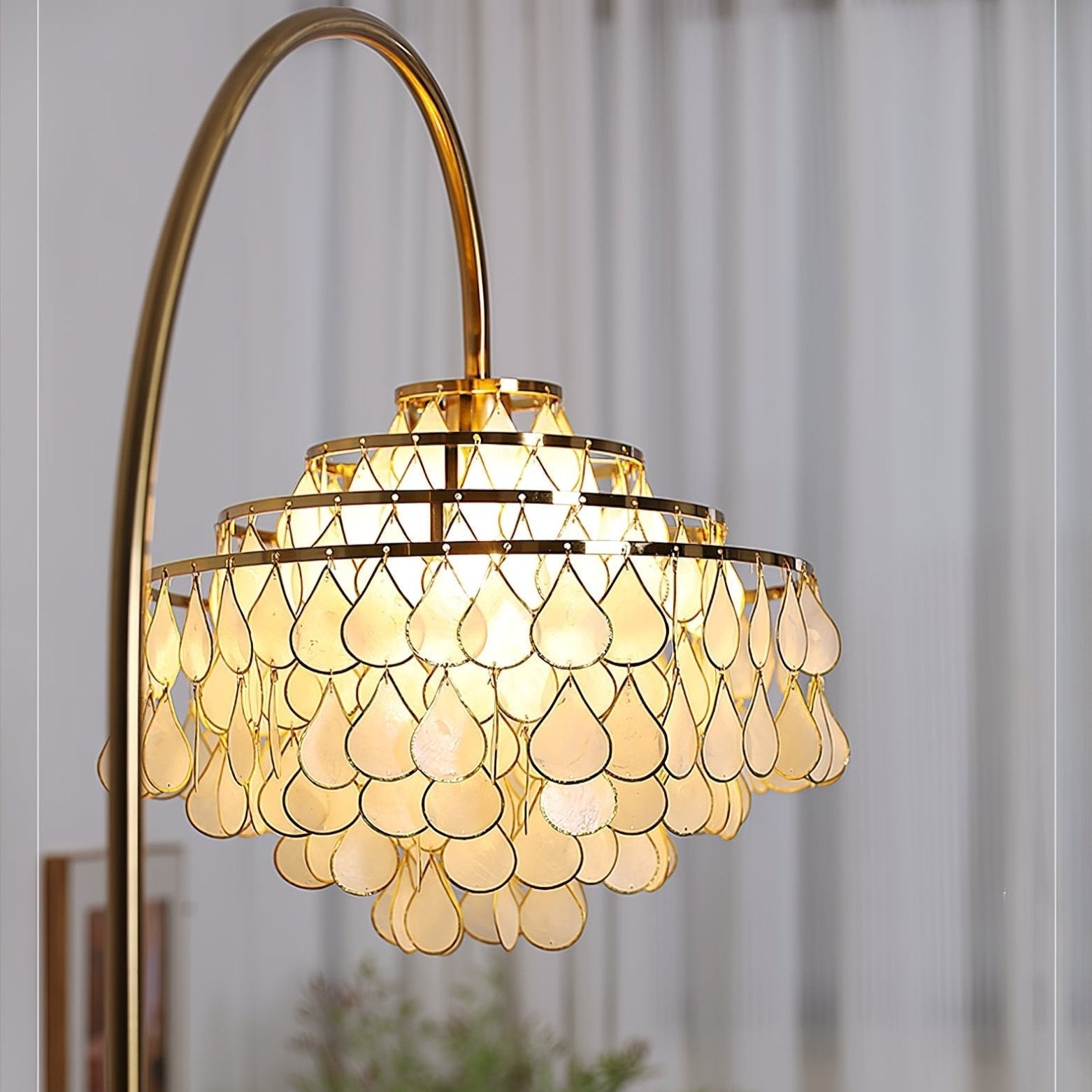 Emily Luxury Floor Lamp-Neutral Decor