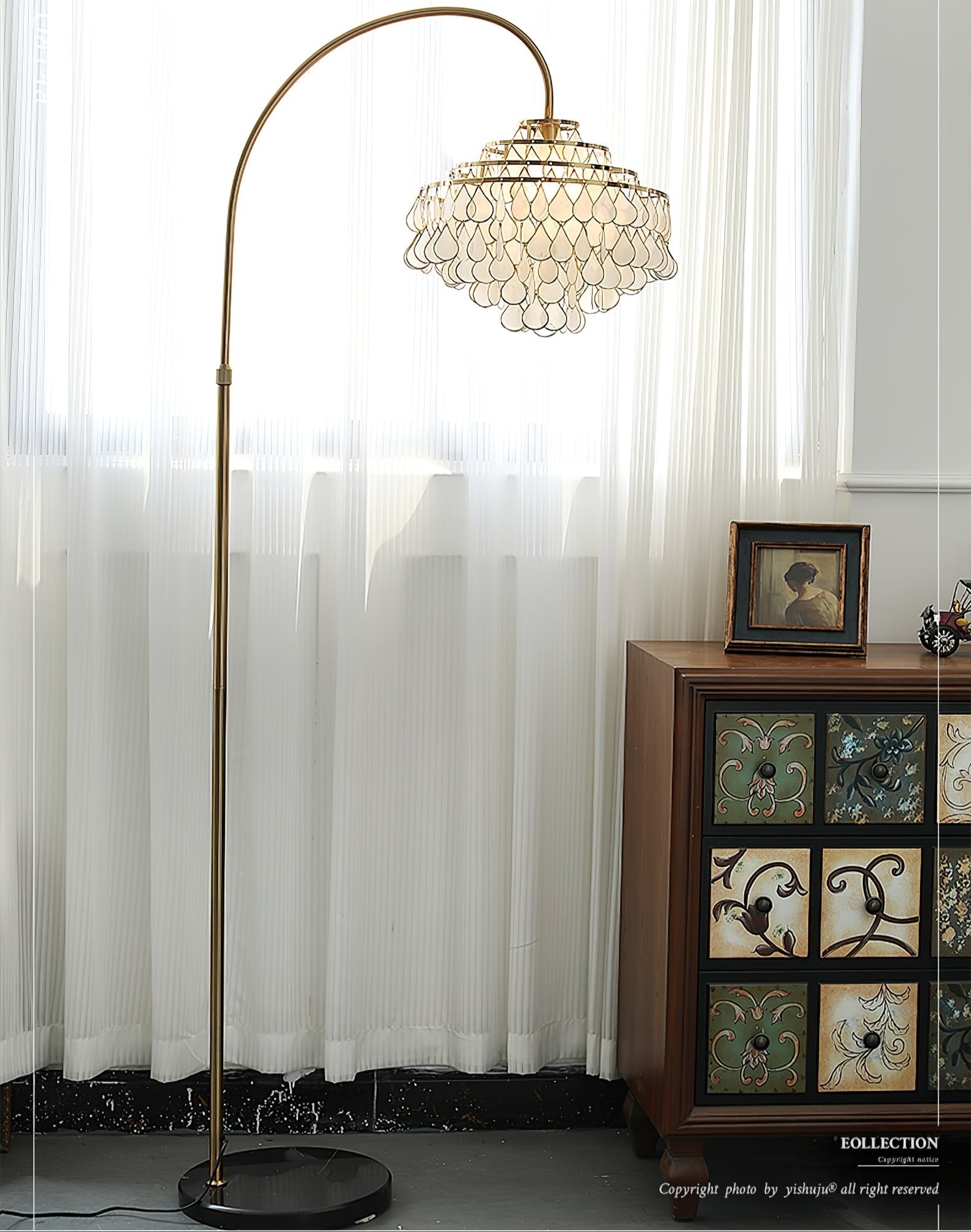 Emily Luxury Floor Lamp-Neutral Decor