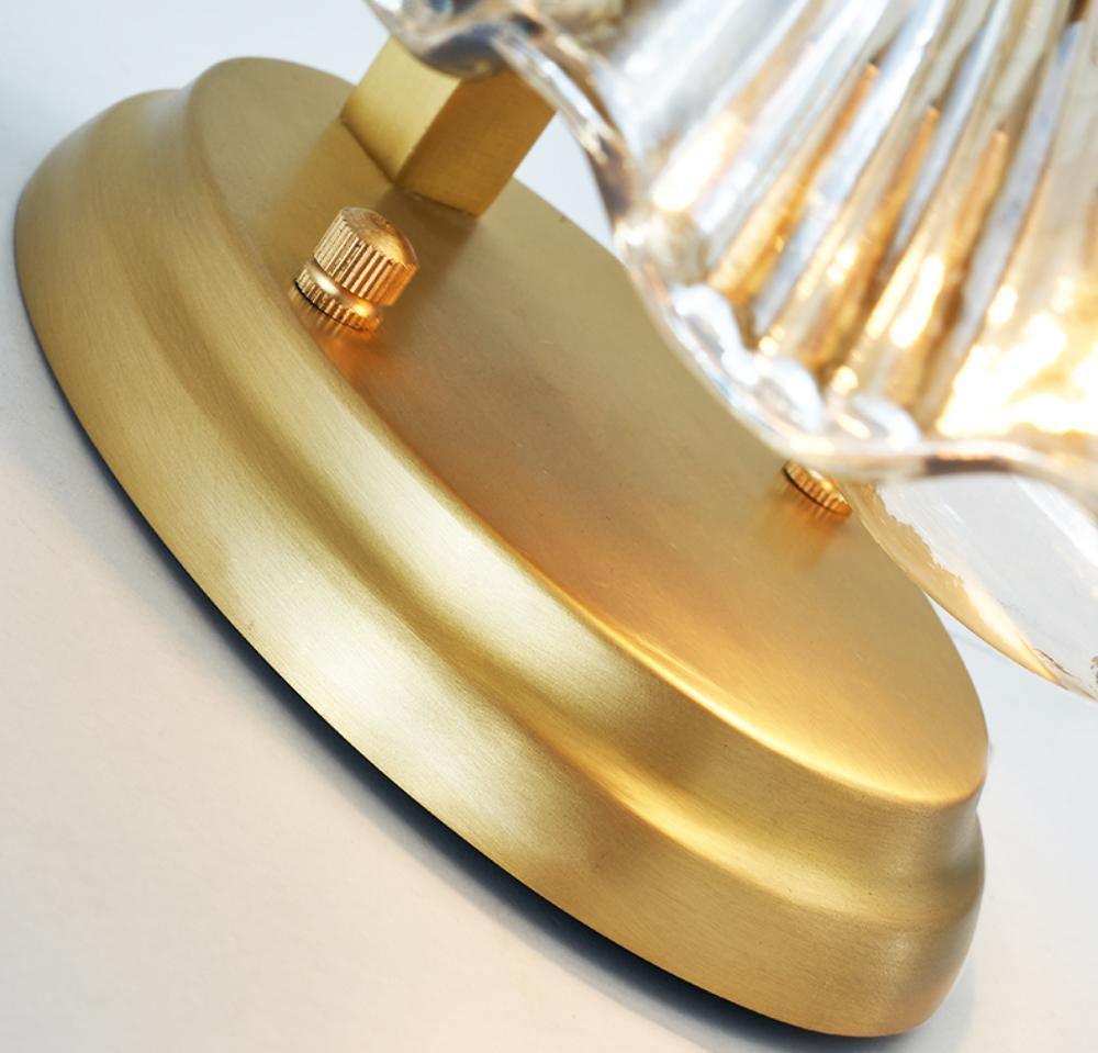 Neo Premium Elegance Brass Glass Wall Light-Neutral Decor