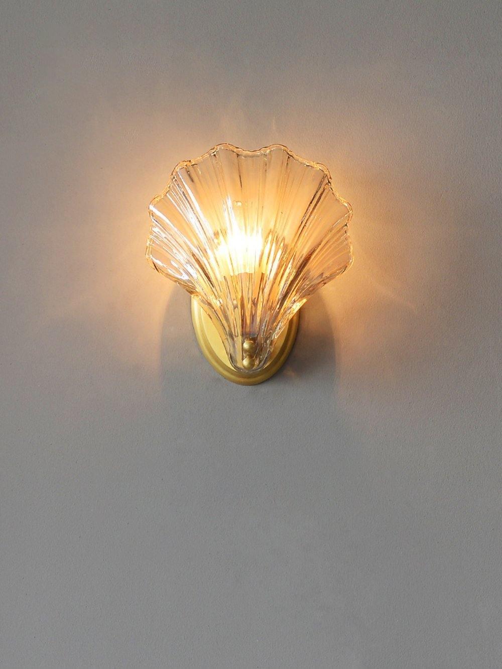 Neo Premium Elegance Brass Glass Wall Light-Neutral Decor